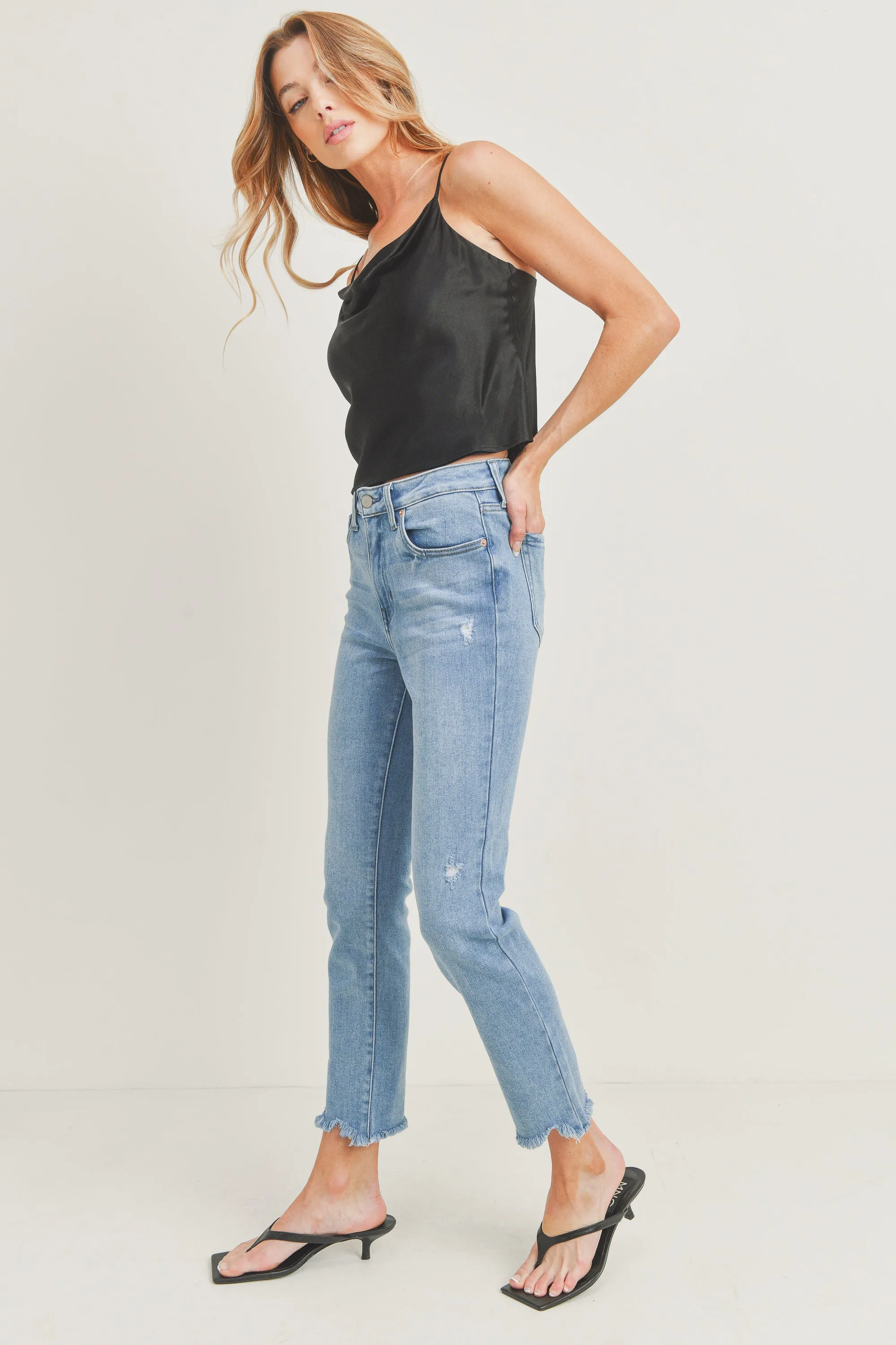 Jennifer High Rise Straight Jean sold by Just USA product image thumbnail 2