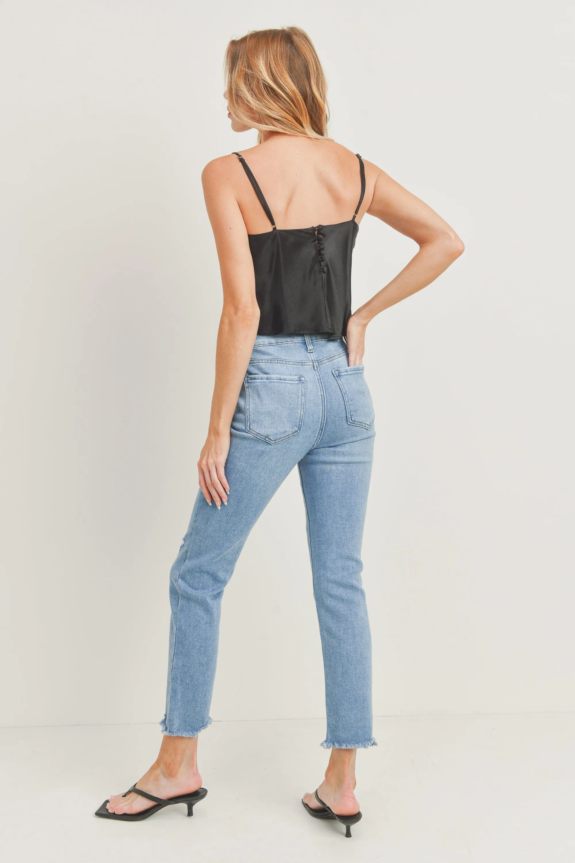 Jennifer High Rise Straight Jean sold by Just USA product image thumbnail 3