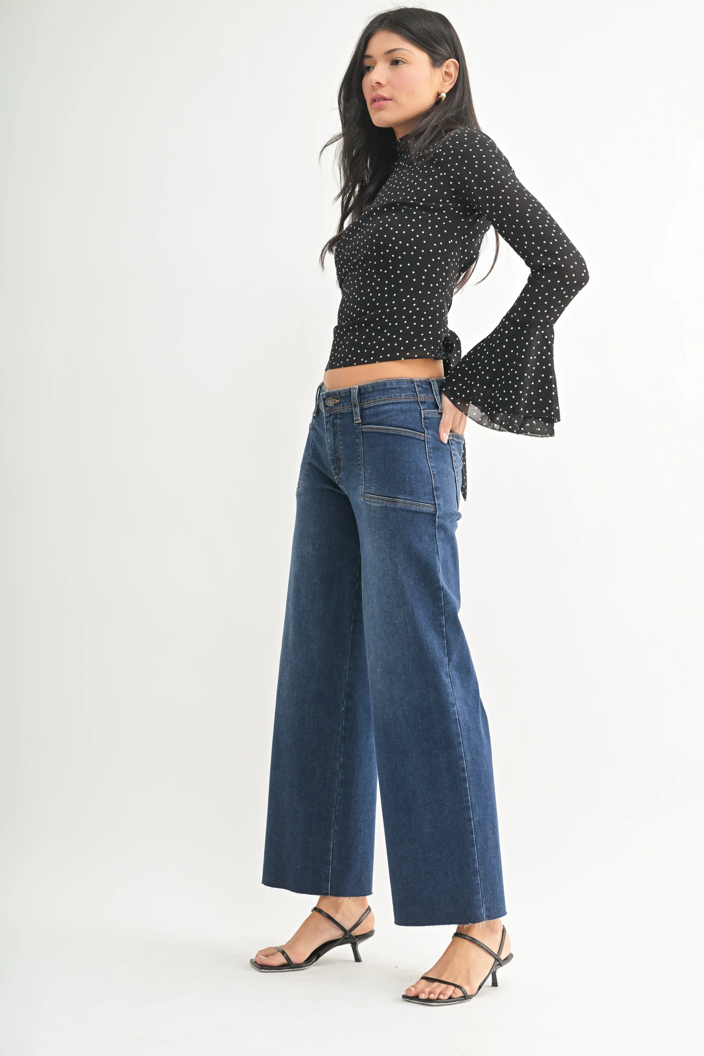 Frankie Utility Slim Wide Leg Jean sold by Just USA product image thumbnail 2