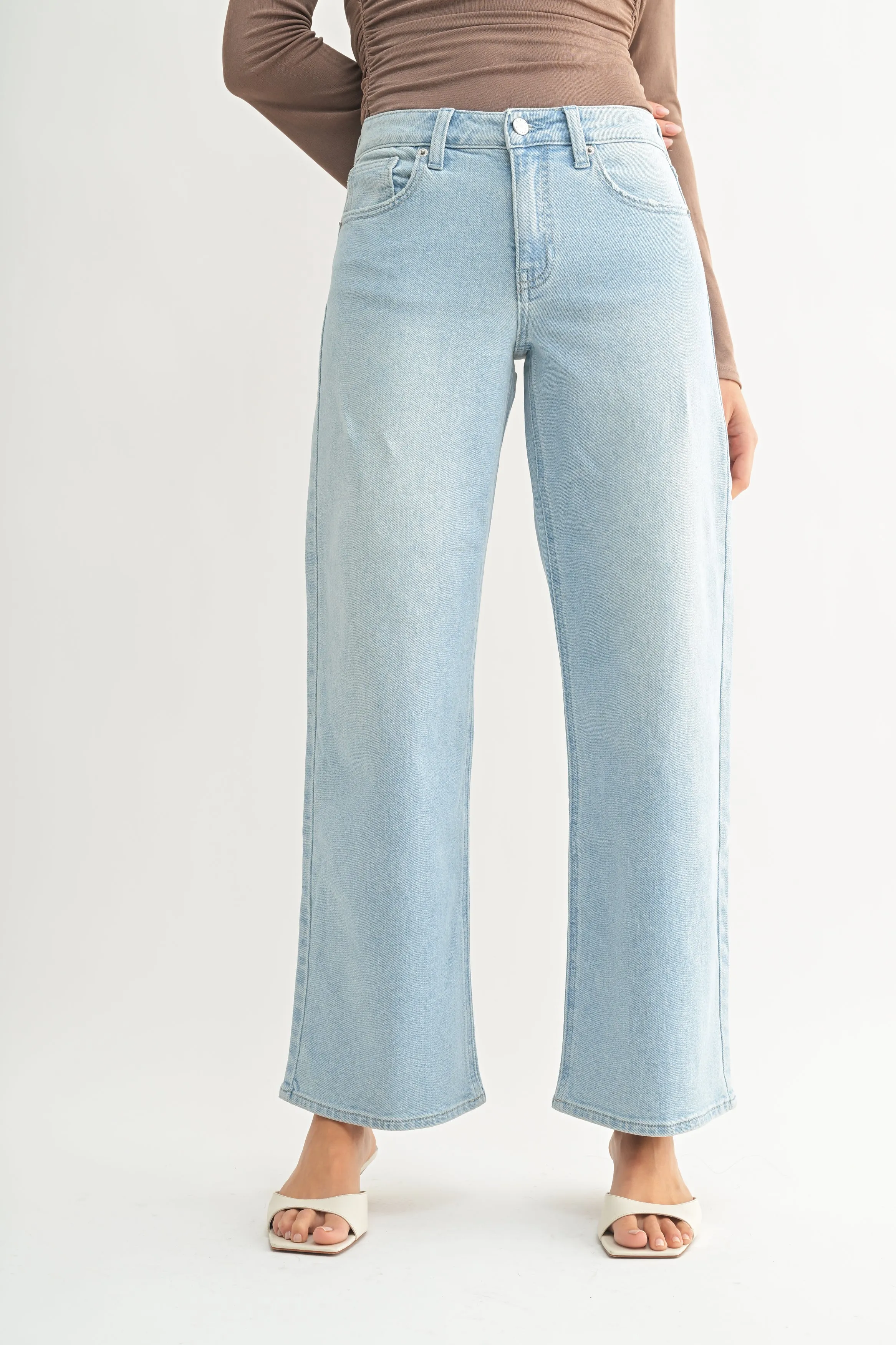 Hailey Low Rise Wide Petite Jean sold by Just USA product image thumbnail 4