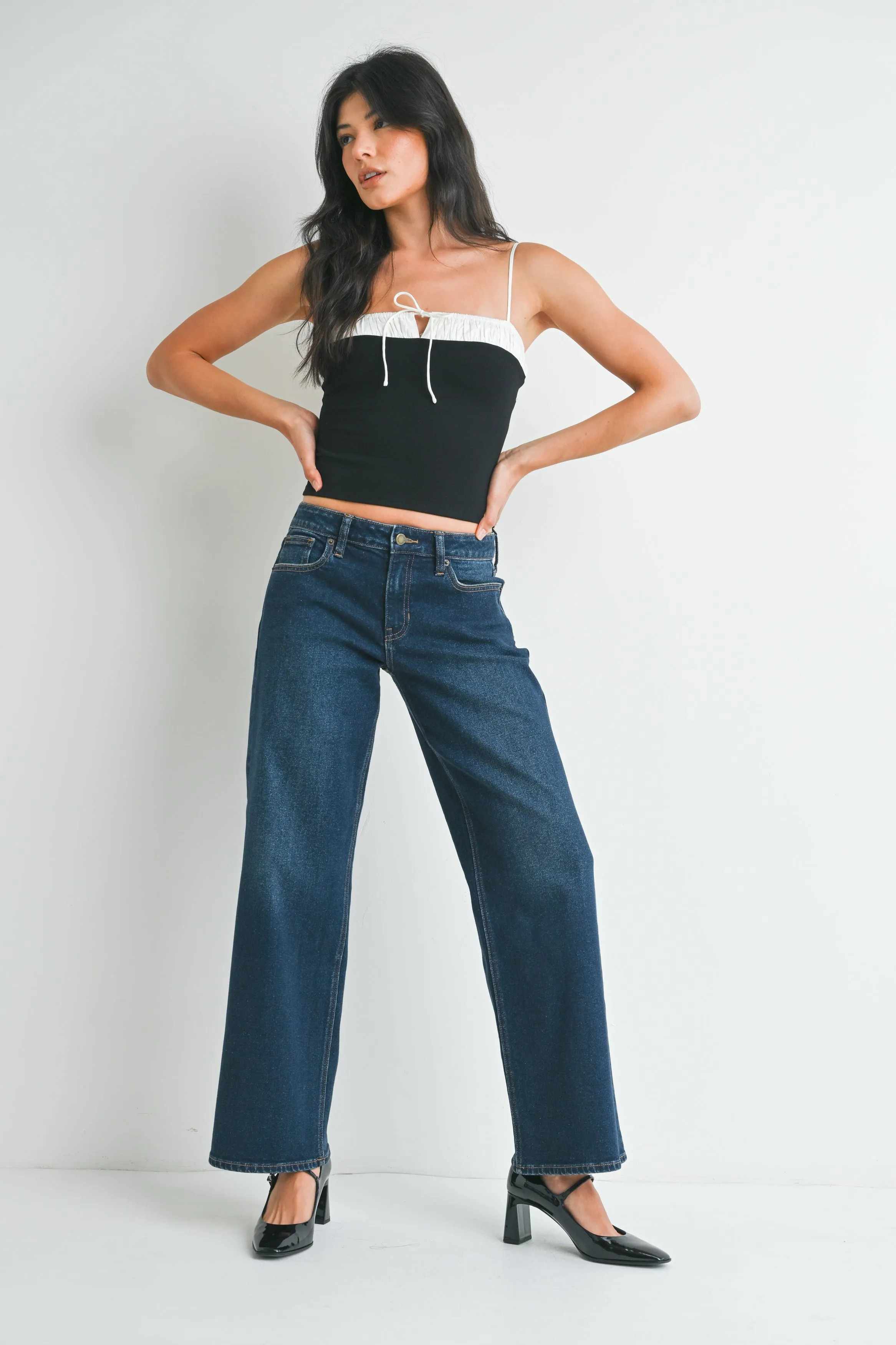 Hailey Low Rise Wide Petite Jean sold by Just USA product image thumbnail 5