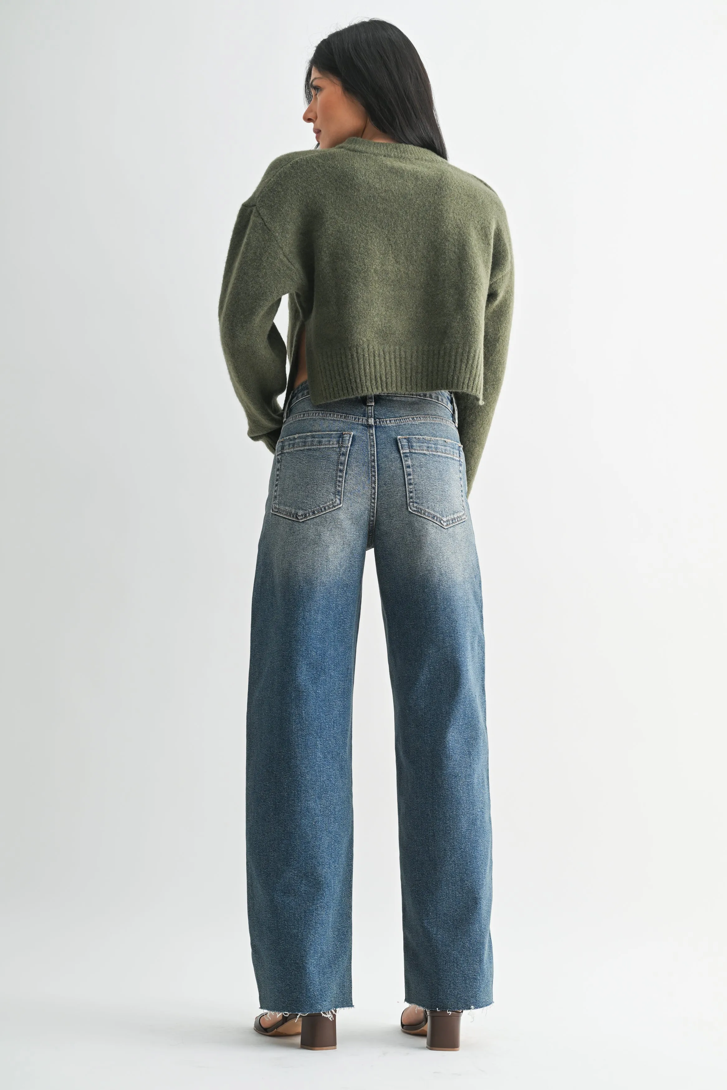 Tilly Scissor Cut Wide Leg Jean sold by Just USA product image thumbnail 3