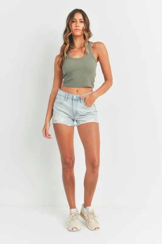 Aveline High Rise Destroyed Short sold by Just USA