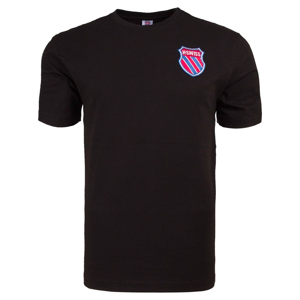 KSM183TE02 | Men's My Swiss Tee | Black - Final Sale sold by K-Swiss
