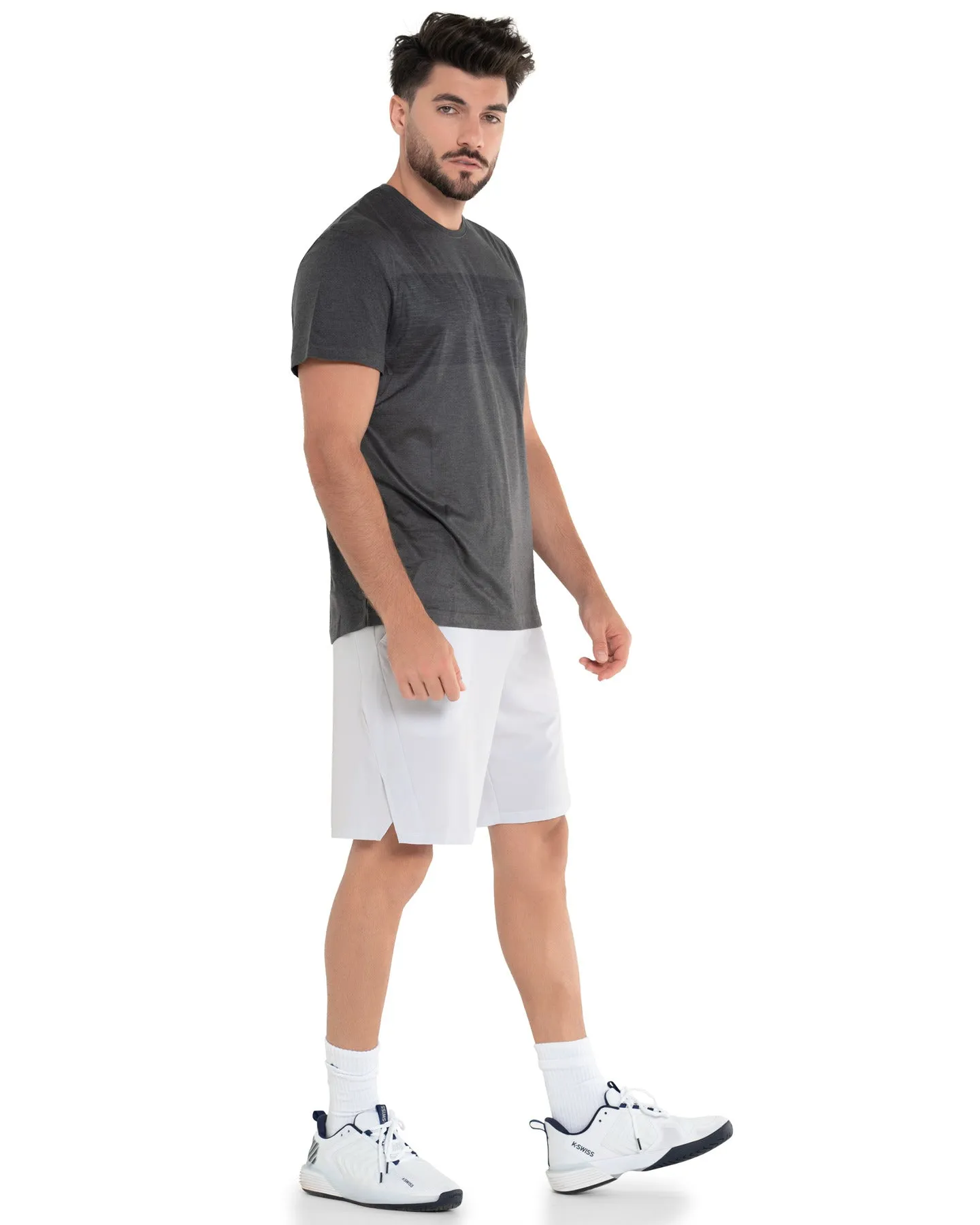 107700-077 | LUXE TECH CREW | HEATHER BLACK sold by K-Swiss product image thumbnail 2