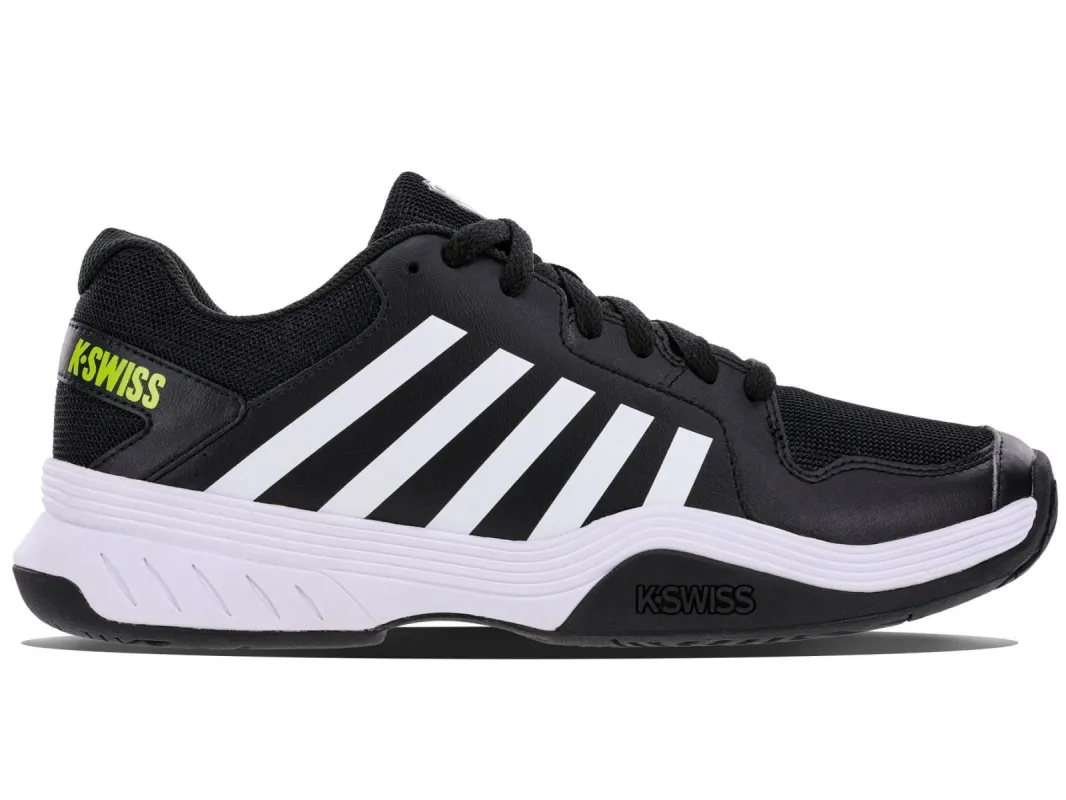K08552-099 | Men's Court Express Pickleball | Black/White/Evening Primrose sold by K-Swiss