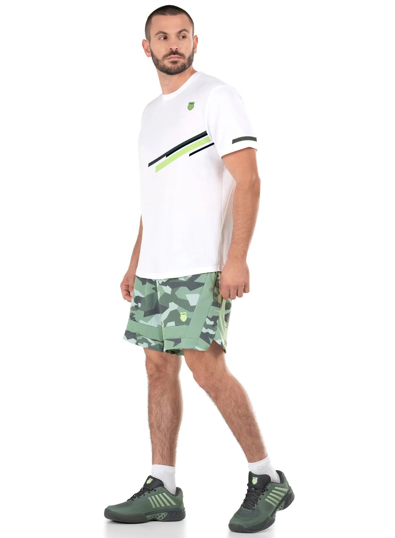 109100-100 | DYNAMIC STRIPE S/S | WHITE sold by K-Swiss product image thumbnail 2