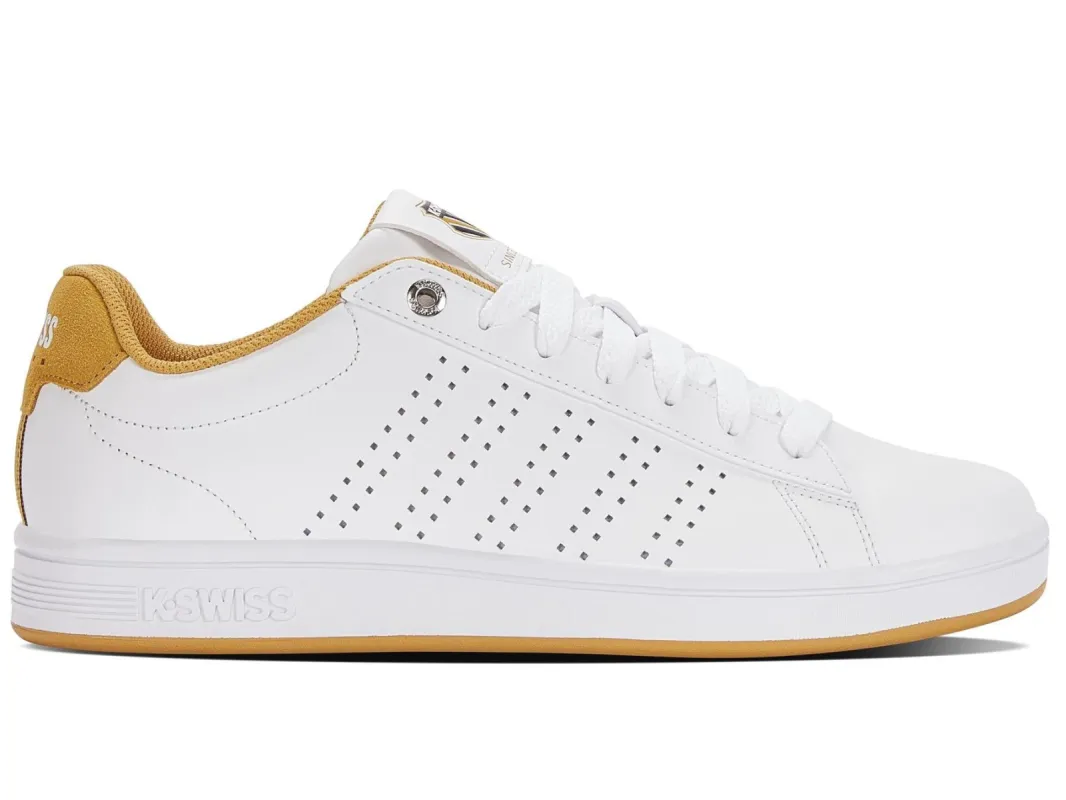 K08449-184 | Men's Court Casper III | White/Honey Gold/Navy sold by K-Swiss