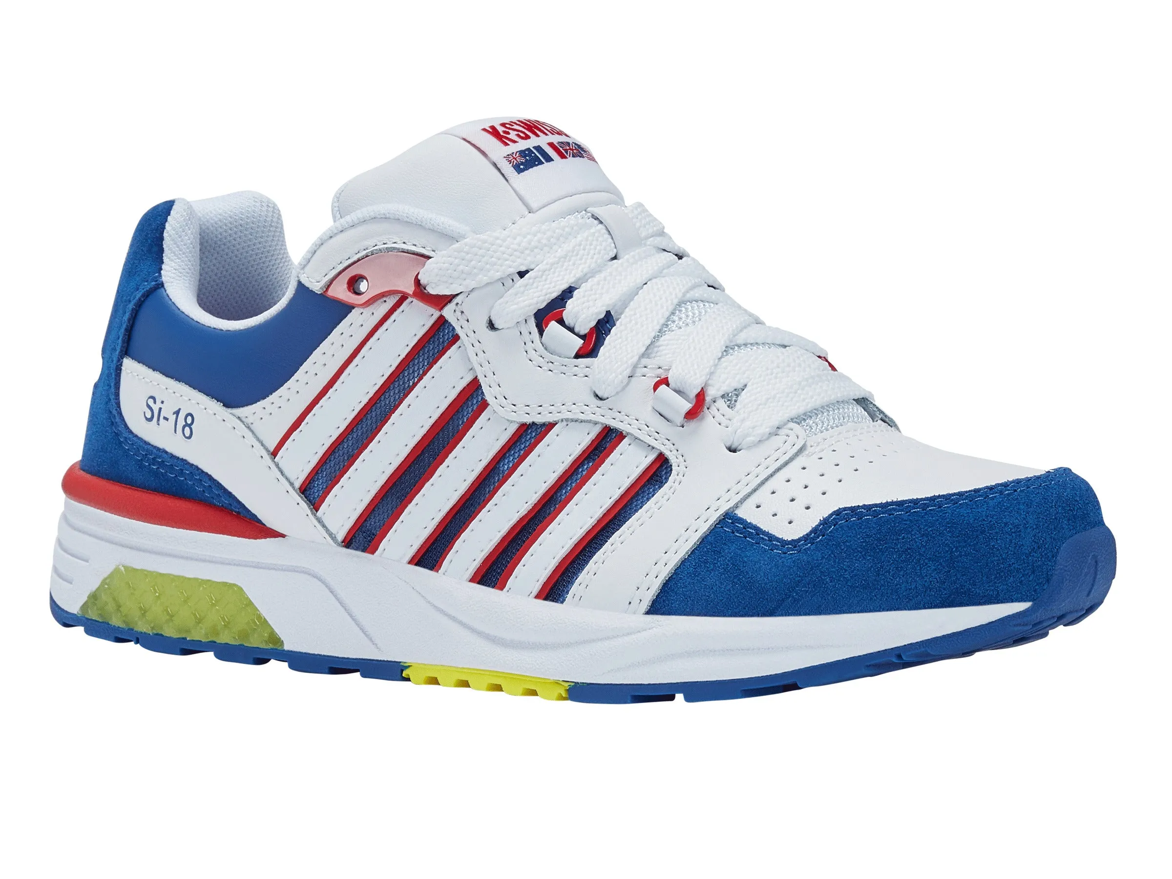 97920-130-M | SI-18 RANNELL | WHITE/BLUE/RED/SULPHUR sold by K-Swiss product image thumbnail 2