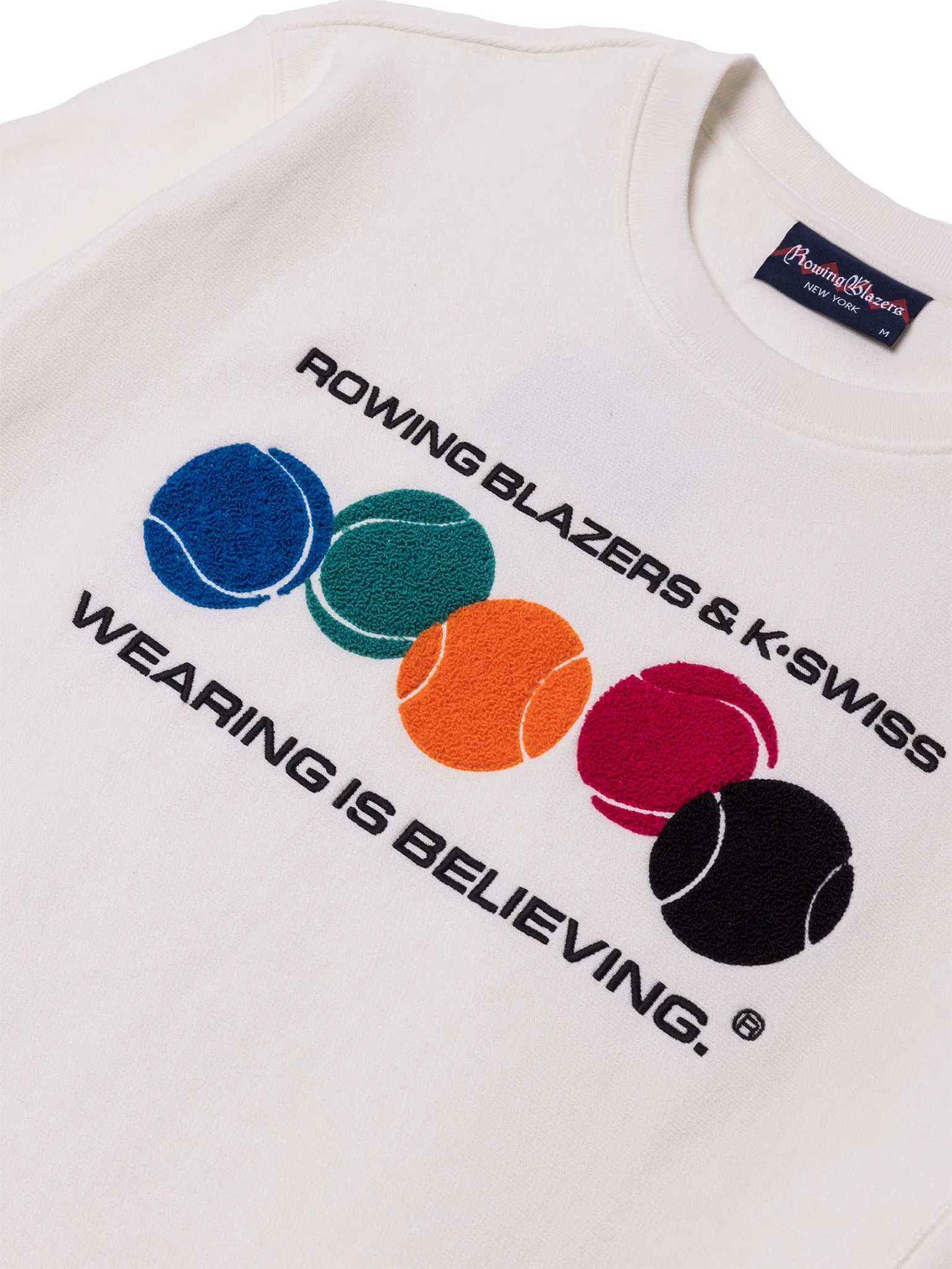 106074-100 | ROWING BLAZERS X K-SWISS CREWNECK SWEATSHIRT | WHITE sold by K-Swiss product image thumbnail 4