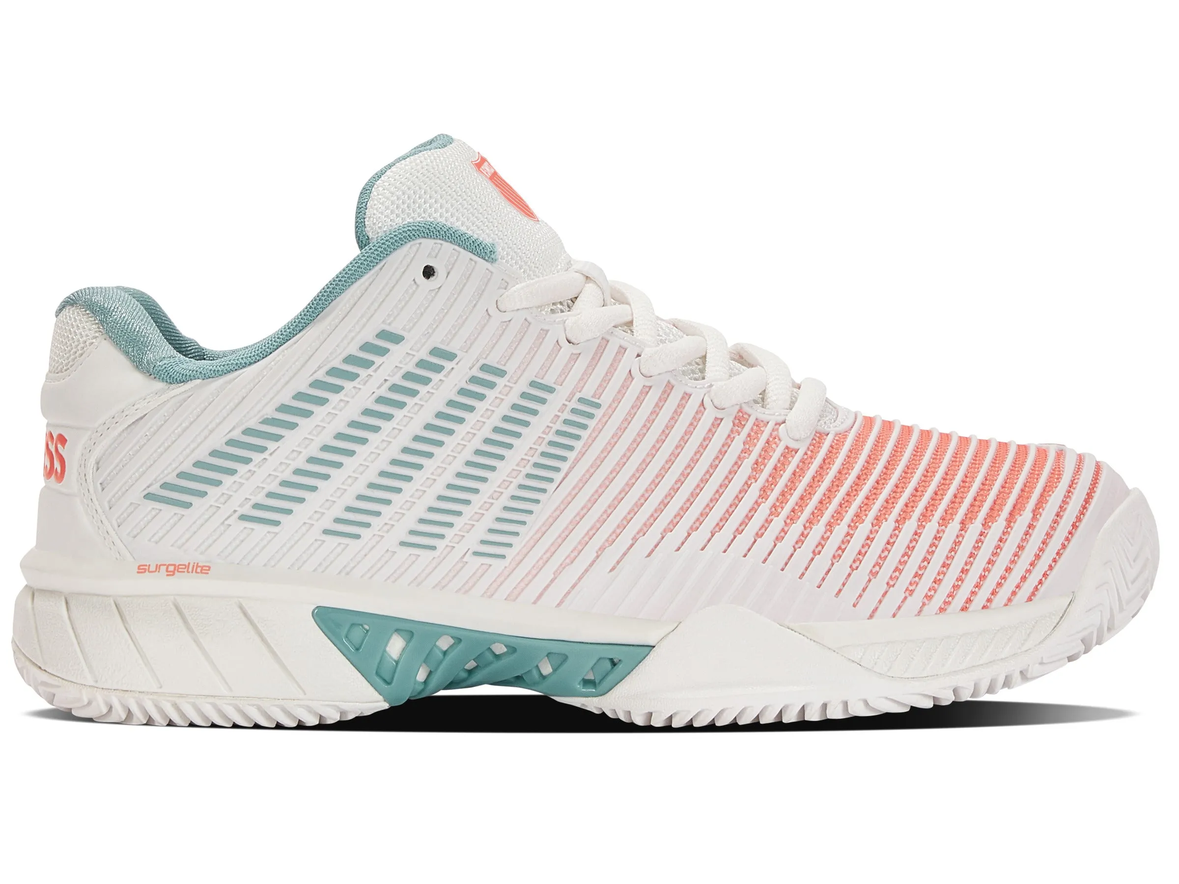 96614-143-M | HYPERCOURT EXPRESS 2 CLAY | BLANC DE BLANC/NILE BLUE/DESERT FLOWER sold by K-Swiss