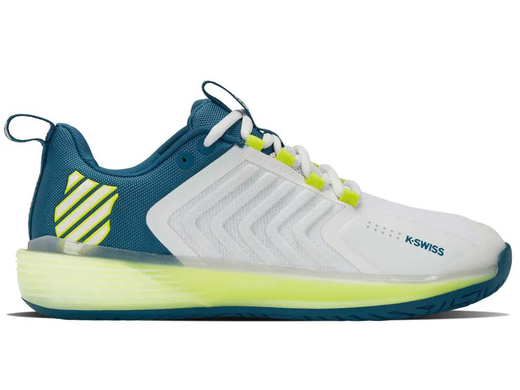 06988-136-M | ULTRASHOT 3 | BRILLIANT WHITE/CELESTIAL/EVENING PRIMROSE sold by K-Swiss