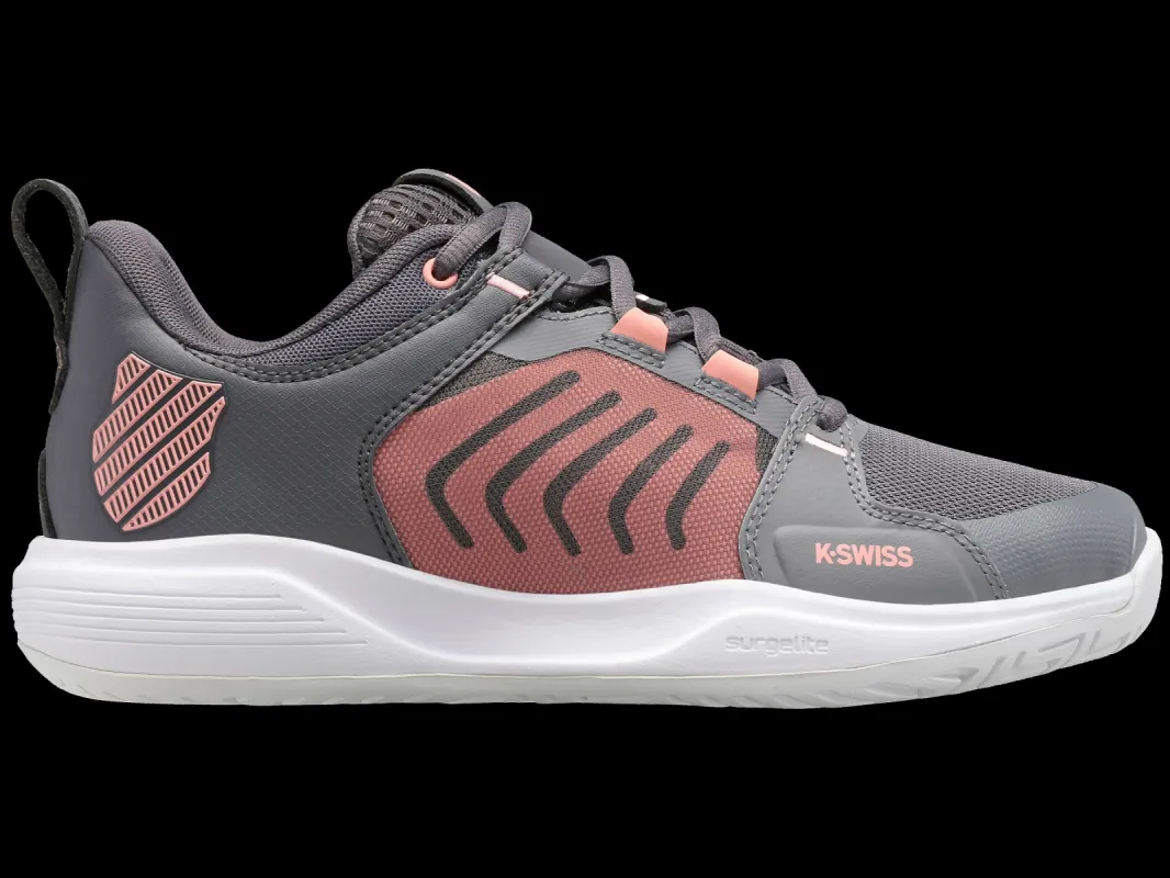 K97395-050 | Women's Ultrashot Team | Steel Gray/Asphalt/Peach Amber - Final Sale sold by K-Swiss