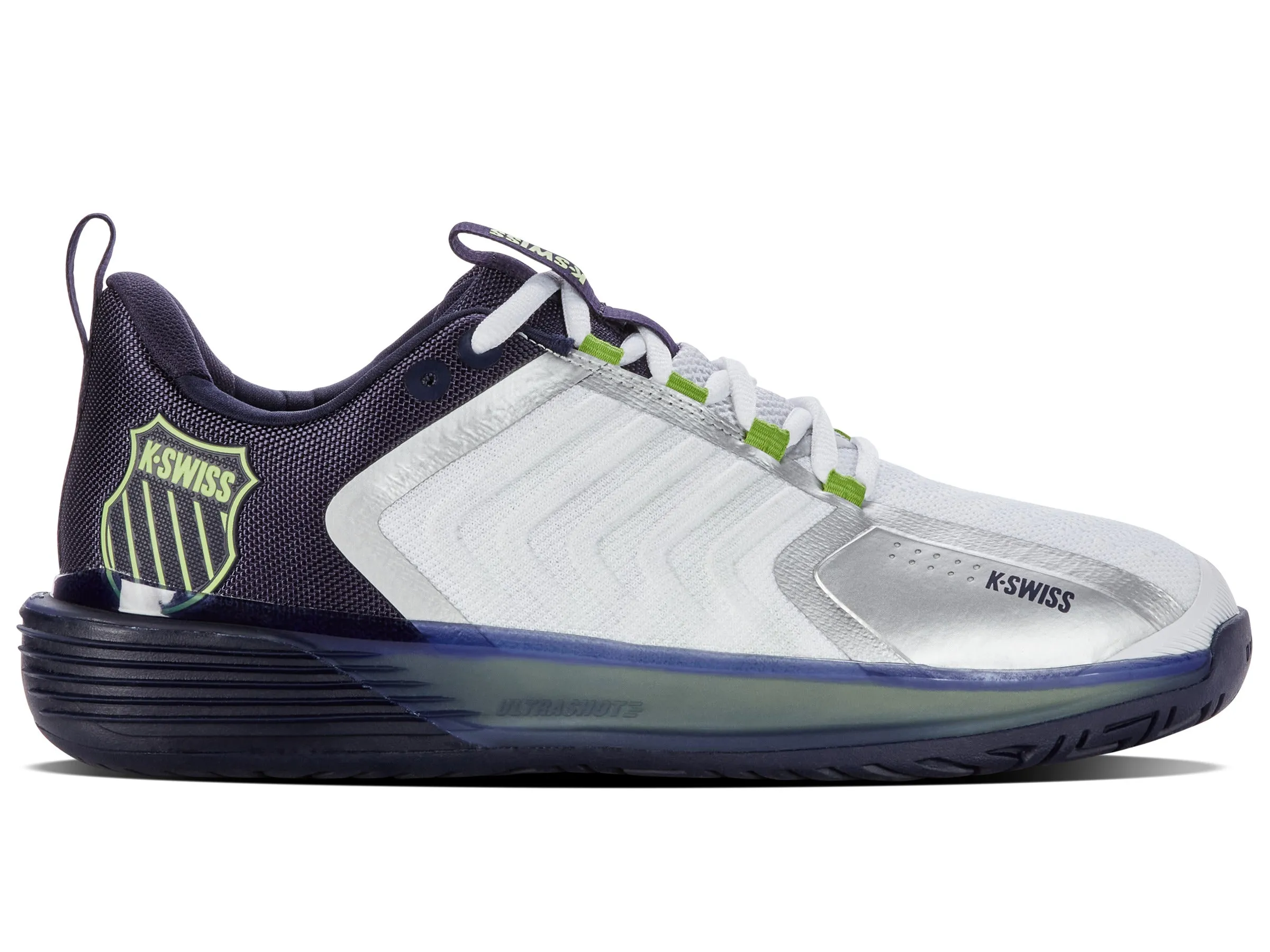 06988-967-M | ULTRASHOT 3 | WHITE/PEACOAT/LIME GREEN sold by K-Swiss