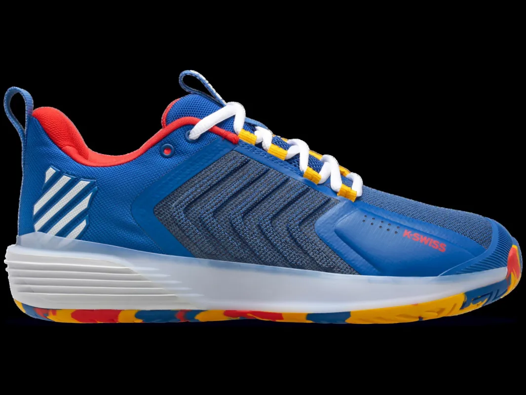 K06988-442 | Men's Ultrashot 3 | Classic Blueberry/Red/Lemon Chrome - Final Sale sold by K-Swiss