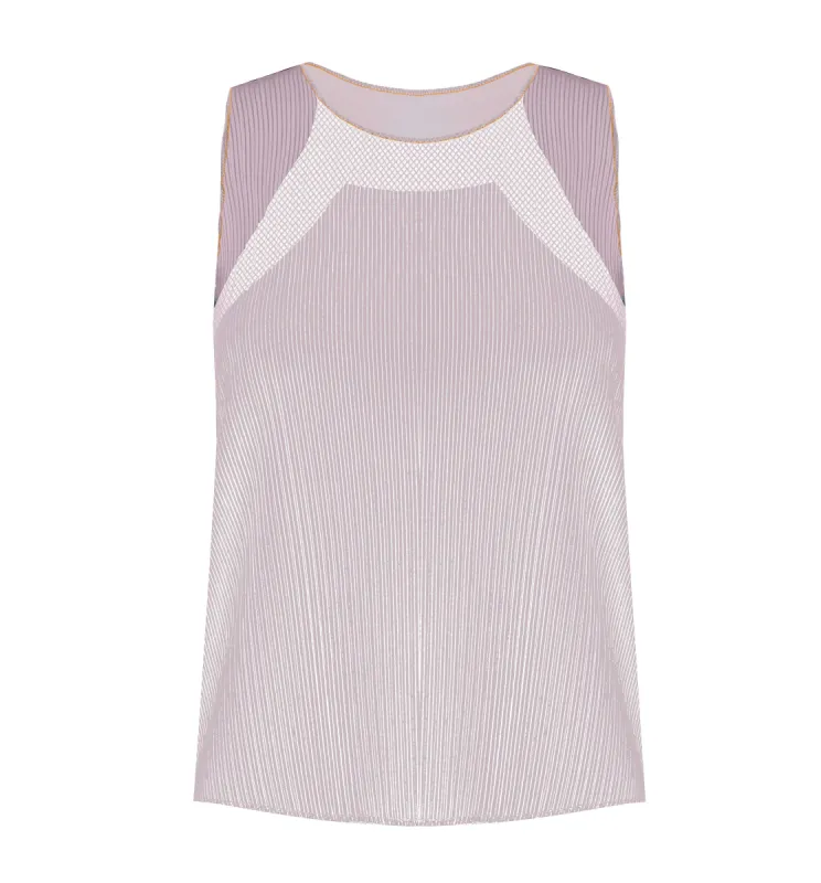 196048-510 | SCULPT PLEATED TANK | PLUM sold by K-Swiss