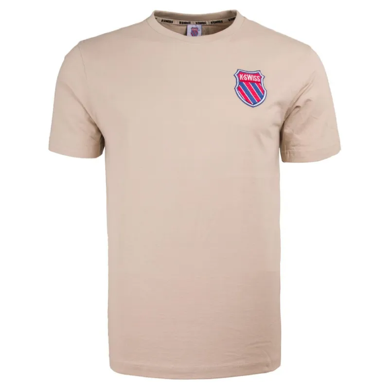 KSM183TE02 | Men's My Swiss Tee | Desert Sand - Final Sale made by K-Swiss