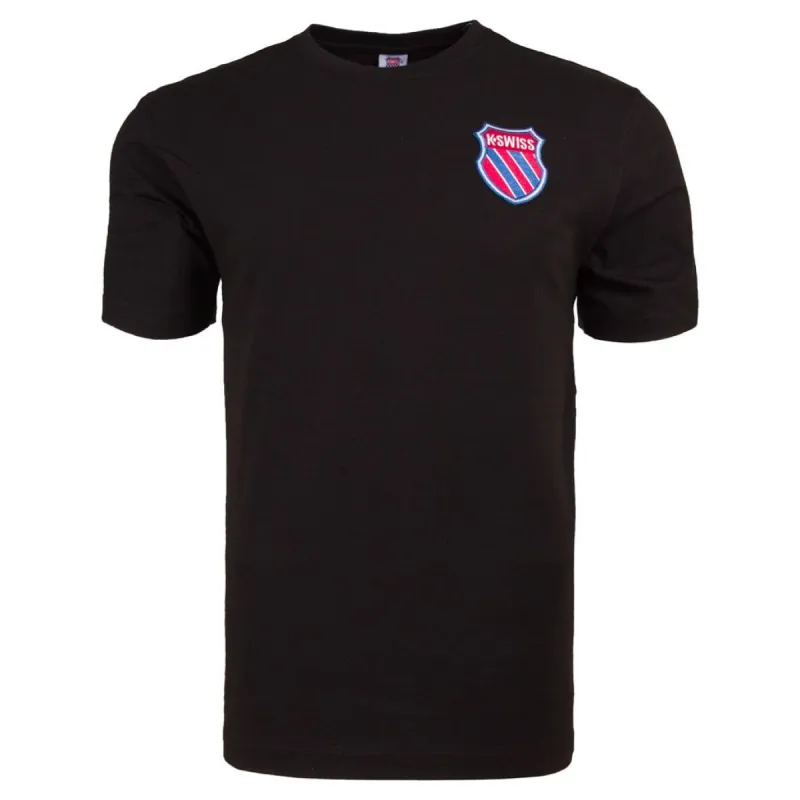 KSM183TE02 | Men's My Swiss Tee | Black - Final Sale made by K-Swiss