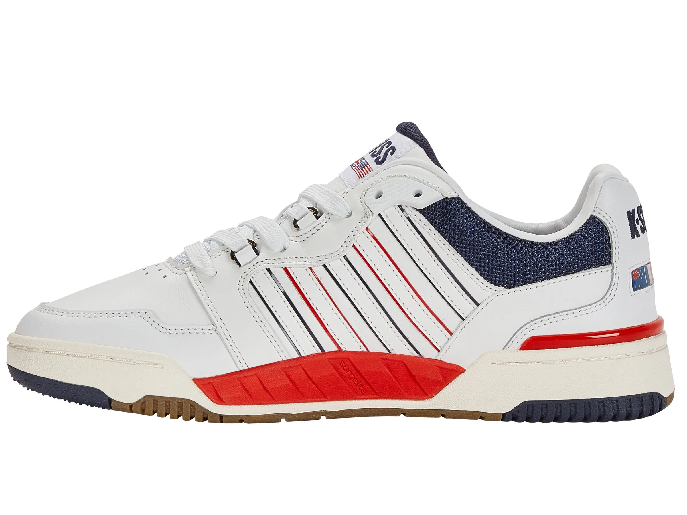 08531-130-M | SI-18 RIVAL | BRILLIANT WHITE/NAVY/RED sold by K-Swiss product image thumbnail 5