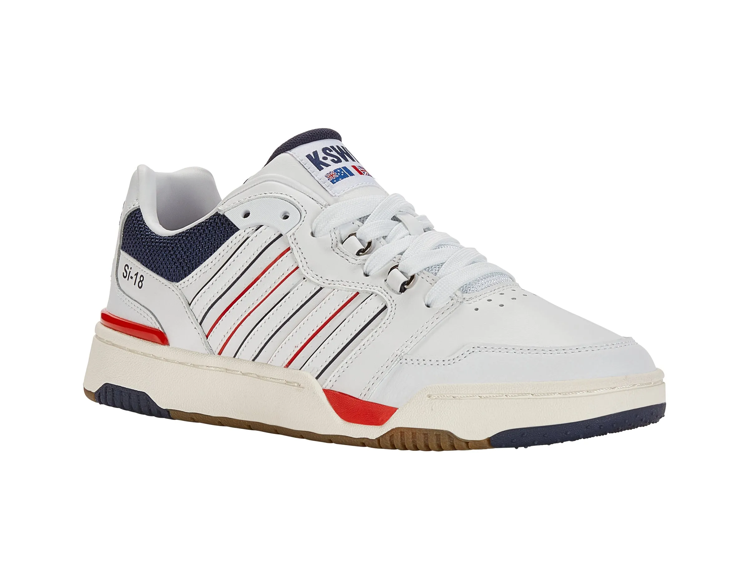 08531-130-M | SI-18 RIVAL | BRILLIANT WHITE/NAVY/RED sold by K-Swiss product image thumbnail 2