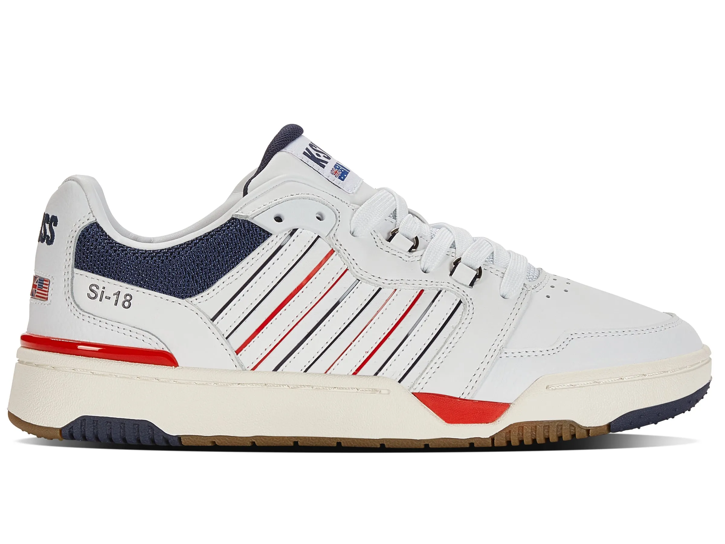 08531-130-M | SI-18 RIVAL | BRILLIANT WHITE/NAVY/RED sold by K-Swiss