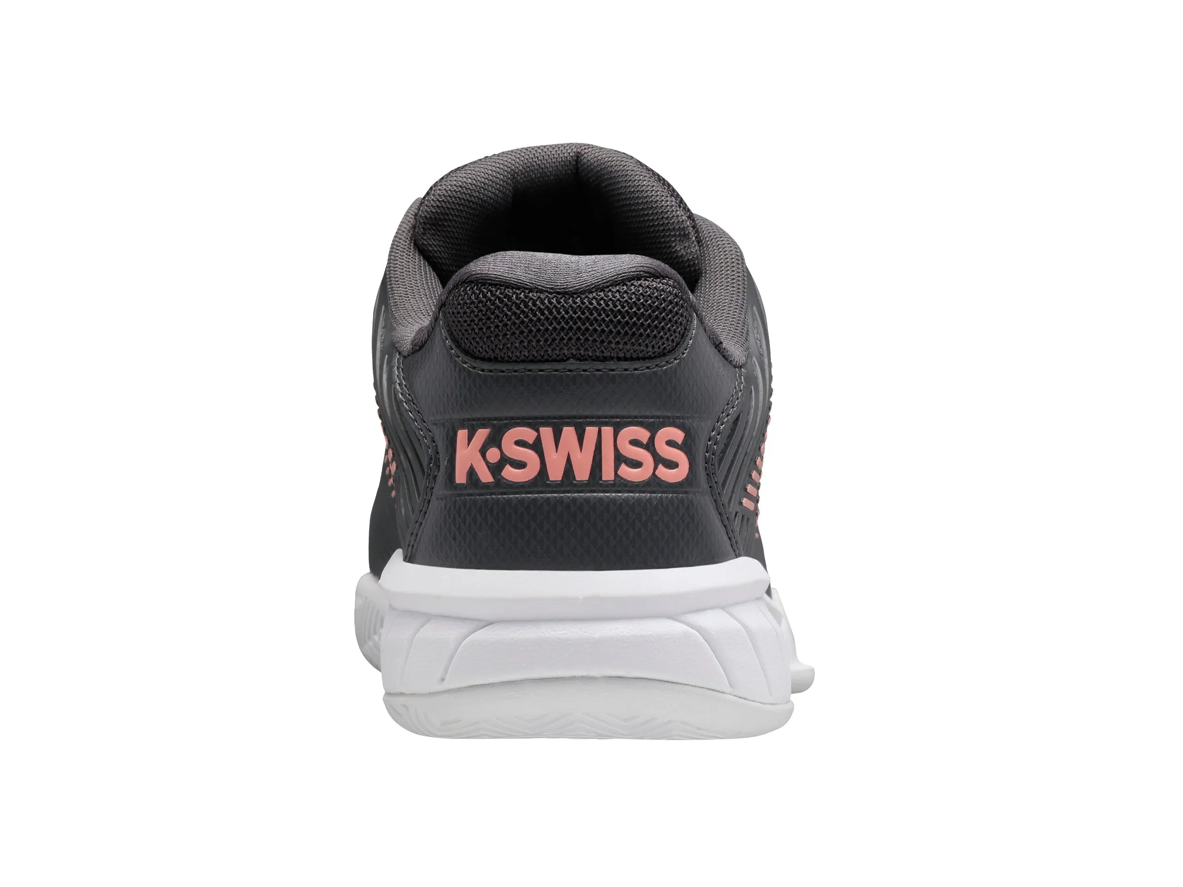 96807-009-W | HYPERCOURT EXPRESS 2-WIDE | ASPHALT/WHITE/PEACH AMBER sold by K-Swiss product image thumbnail 4