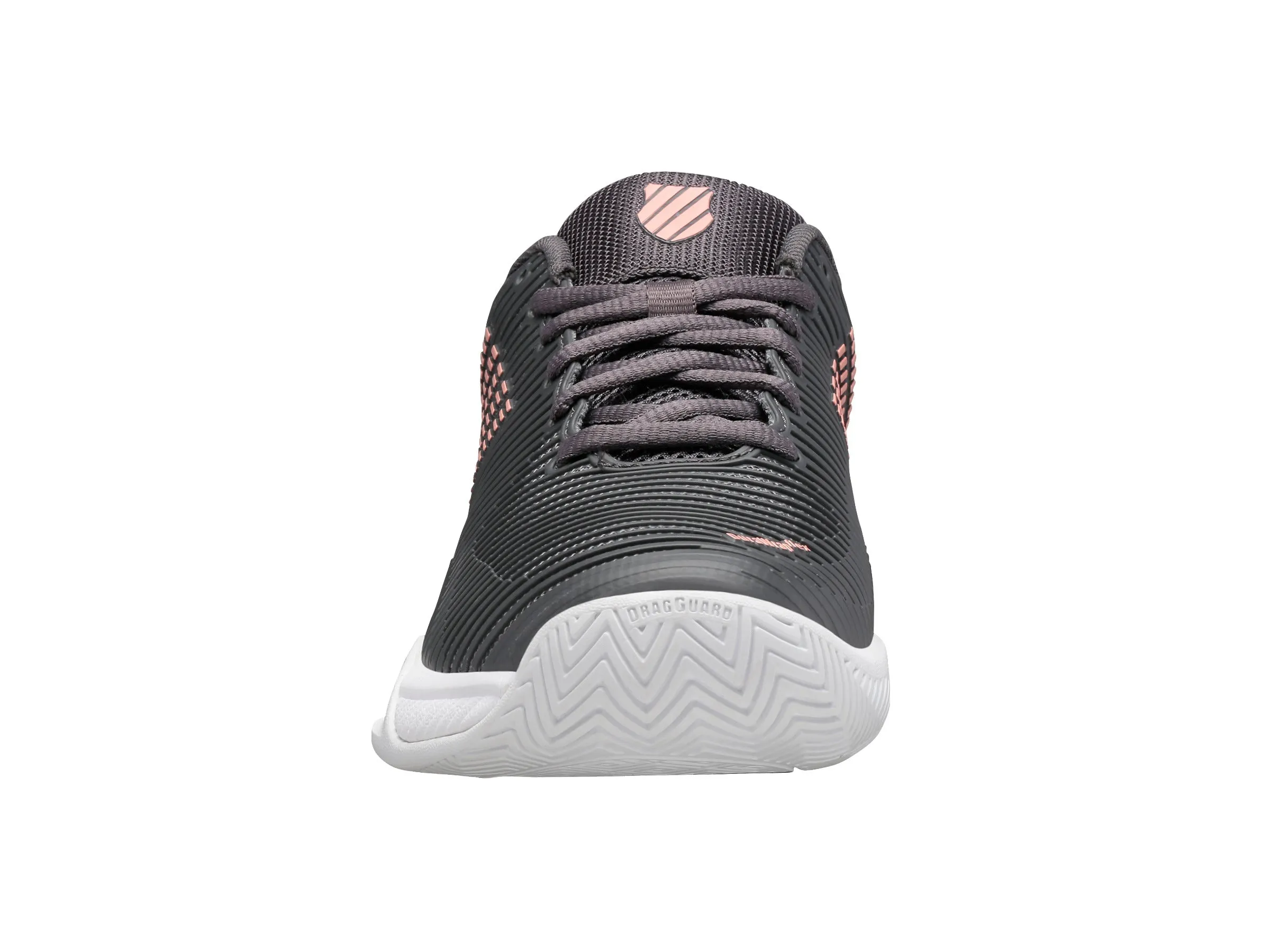 96807-009-W | HYPERCOURT EXPRESS 2-WIDE | ASPHALT/WHITE/PEACH AMBER sold by K-Swiss product image thumbnail 3