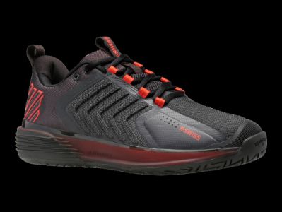 K06988-061 | Mens Ultrashot 3 | Asphalt/Jet Blue/Spicy Orange sold by K-Swiss