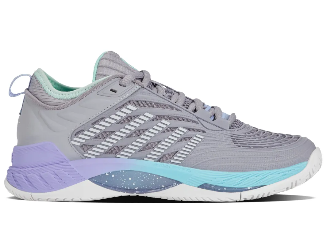 99071-052-M | HYPERCOURT SUPREME 2 | LILAC GRAY/NIMBUS CLOUD/NEON PURPLE sold by K-Swiss