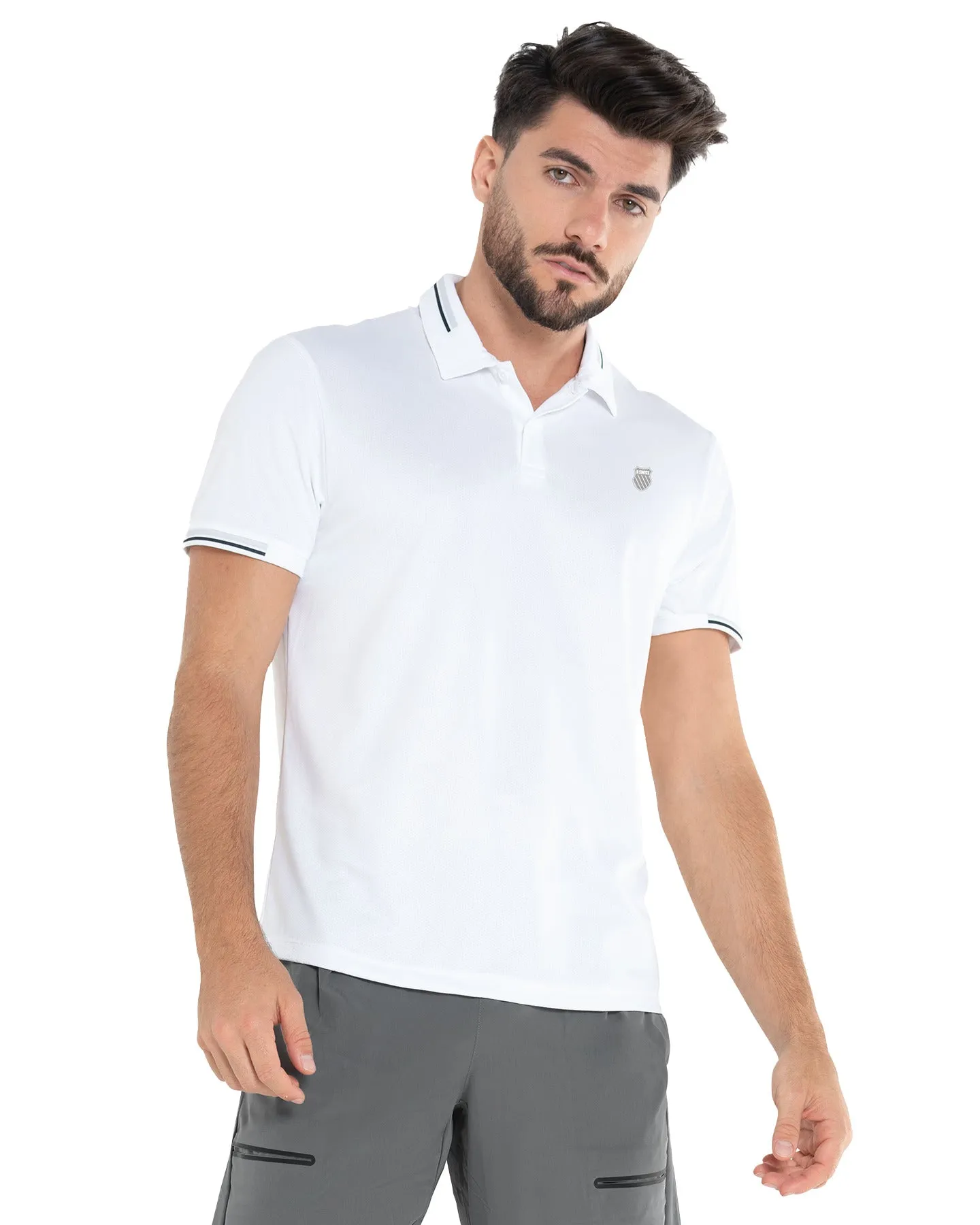 107265-100 | HERITAGE POLO S/S | WHITE sold by K-Swiss