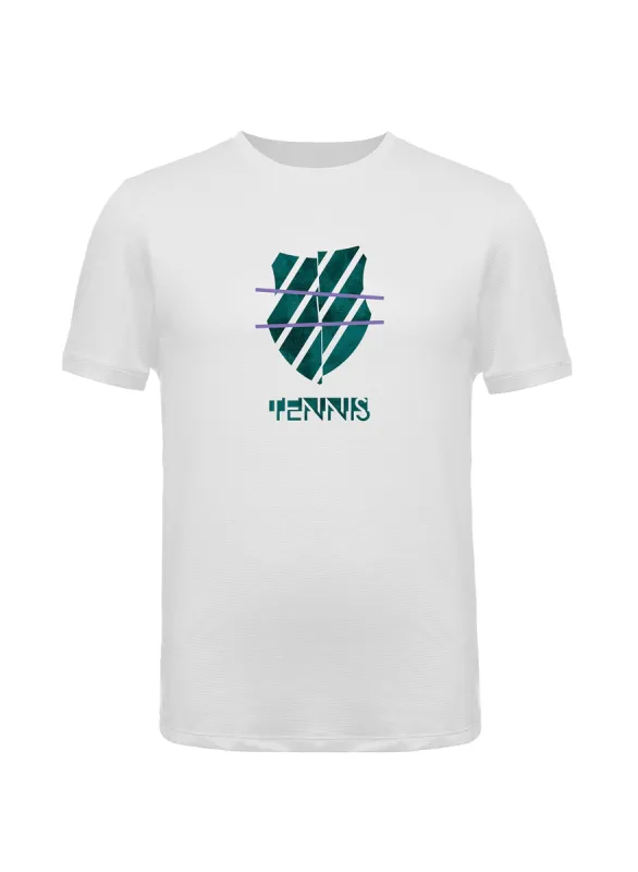 107235-320 | STRIPE LOGO S/S | EVERGREEN made by K-Swiss