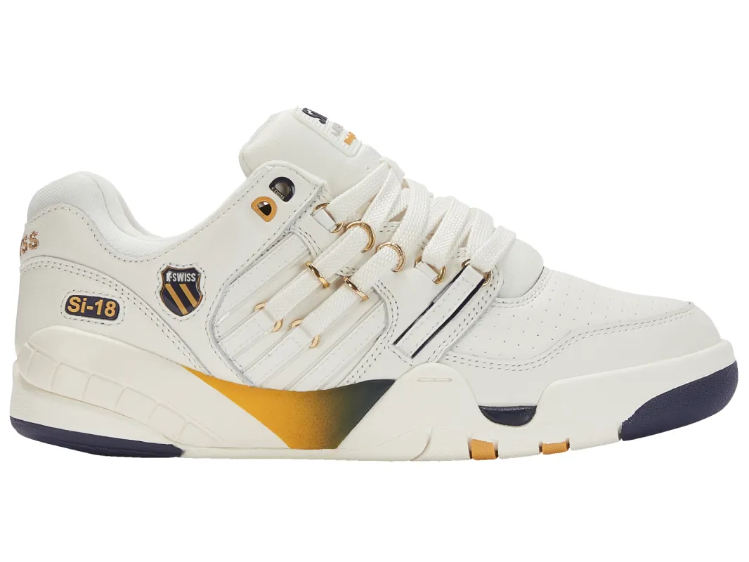 07397-138-M | SI-18 PREMIER | SNOW WHITE/NAVY/HONEY GOLD sold by K-Swiss