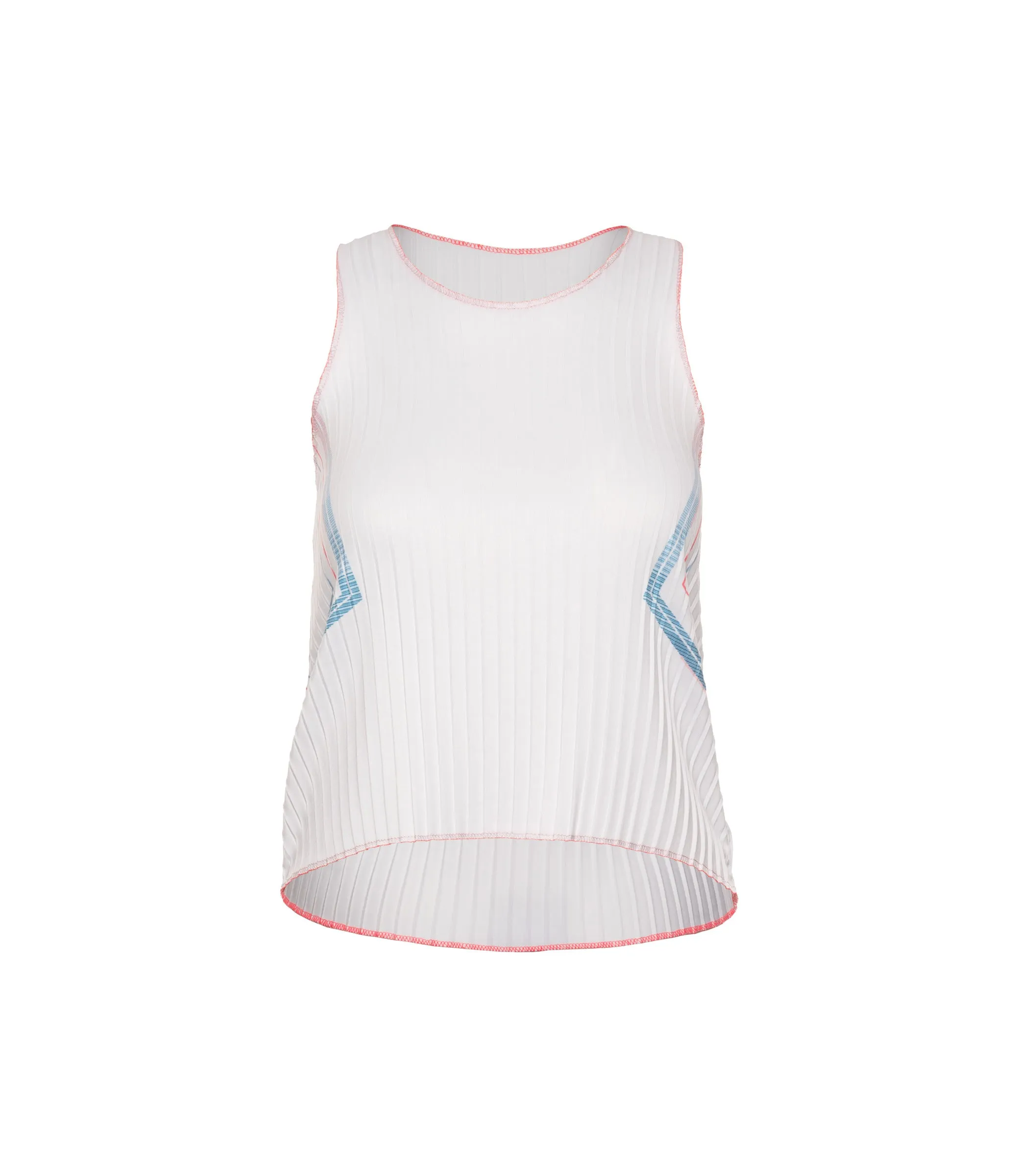 196048-100 | SCULPT PLEATED TANK | WHITE sold by K-Swiss