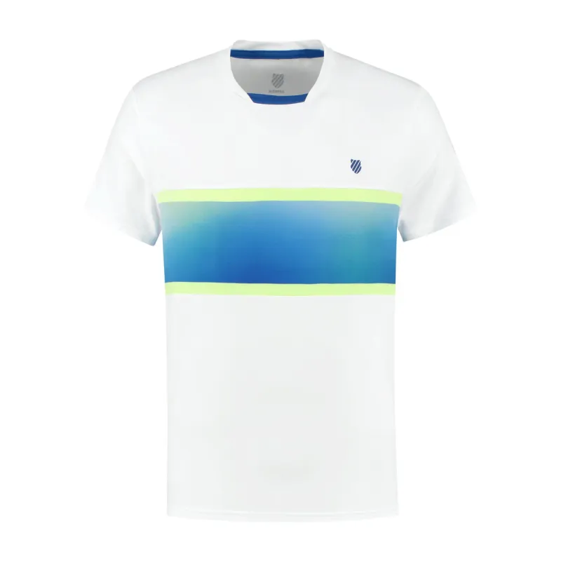 104241-175 | MENS HYPERCOURT EXPRESS CREW TEE 2 | WHITE / WEB BLUE made by K-Swiss