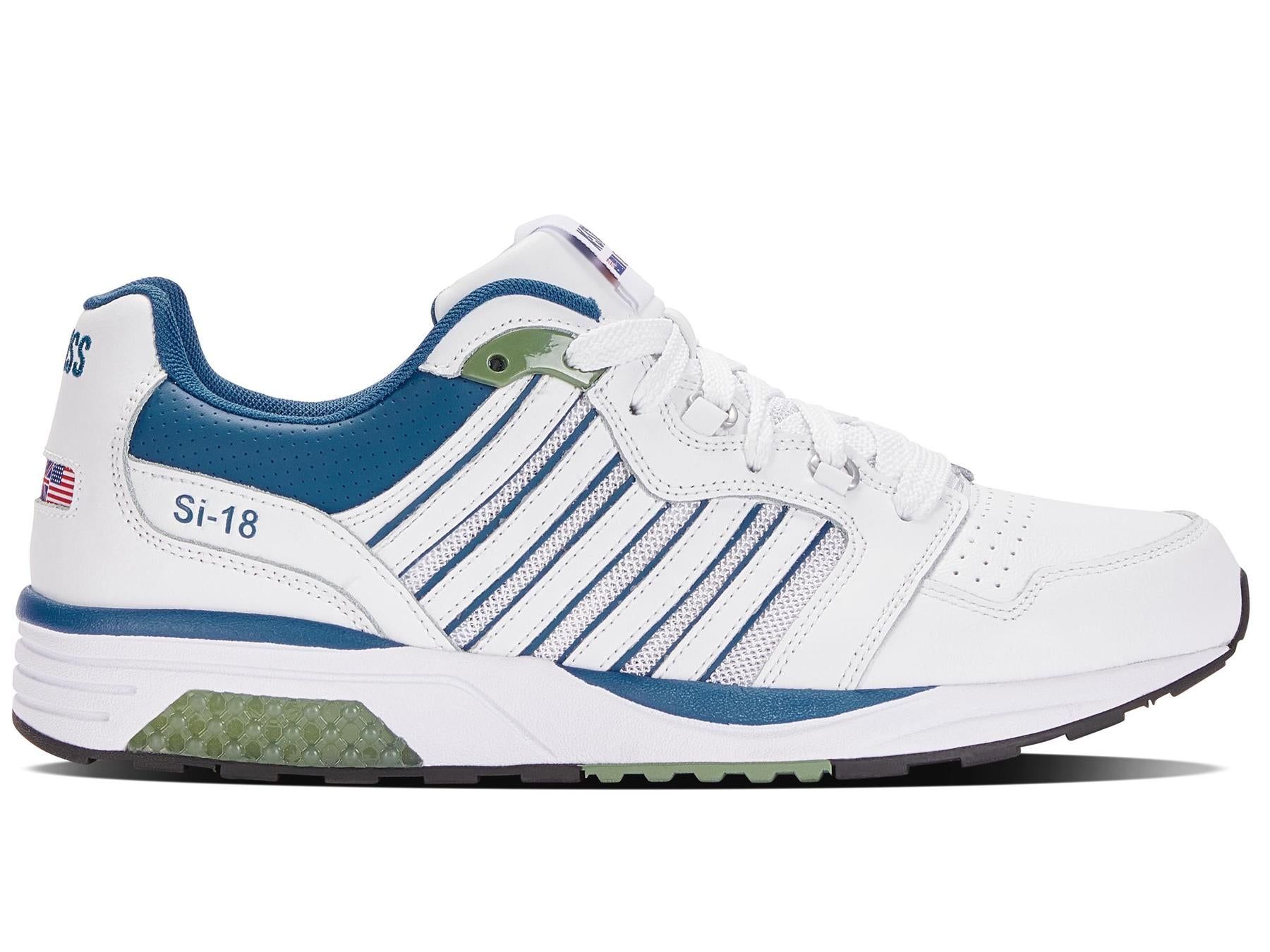 K07920-154 | Men's Si-18 Rannell | White/Vallarta Blue/Loden Frost sold by K-Swiss