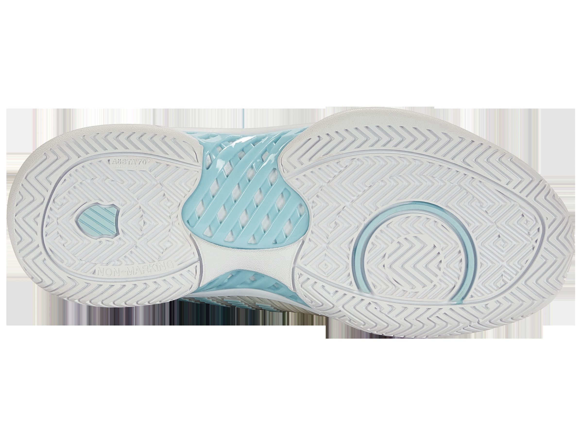 K96807XW-089 | Women's Hypercourt Express 2 Wide | Vaporous Gray/White/Blue Glow sold by K-Swiss product image thumbnail 6