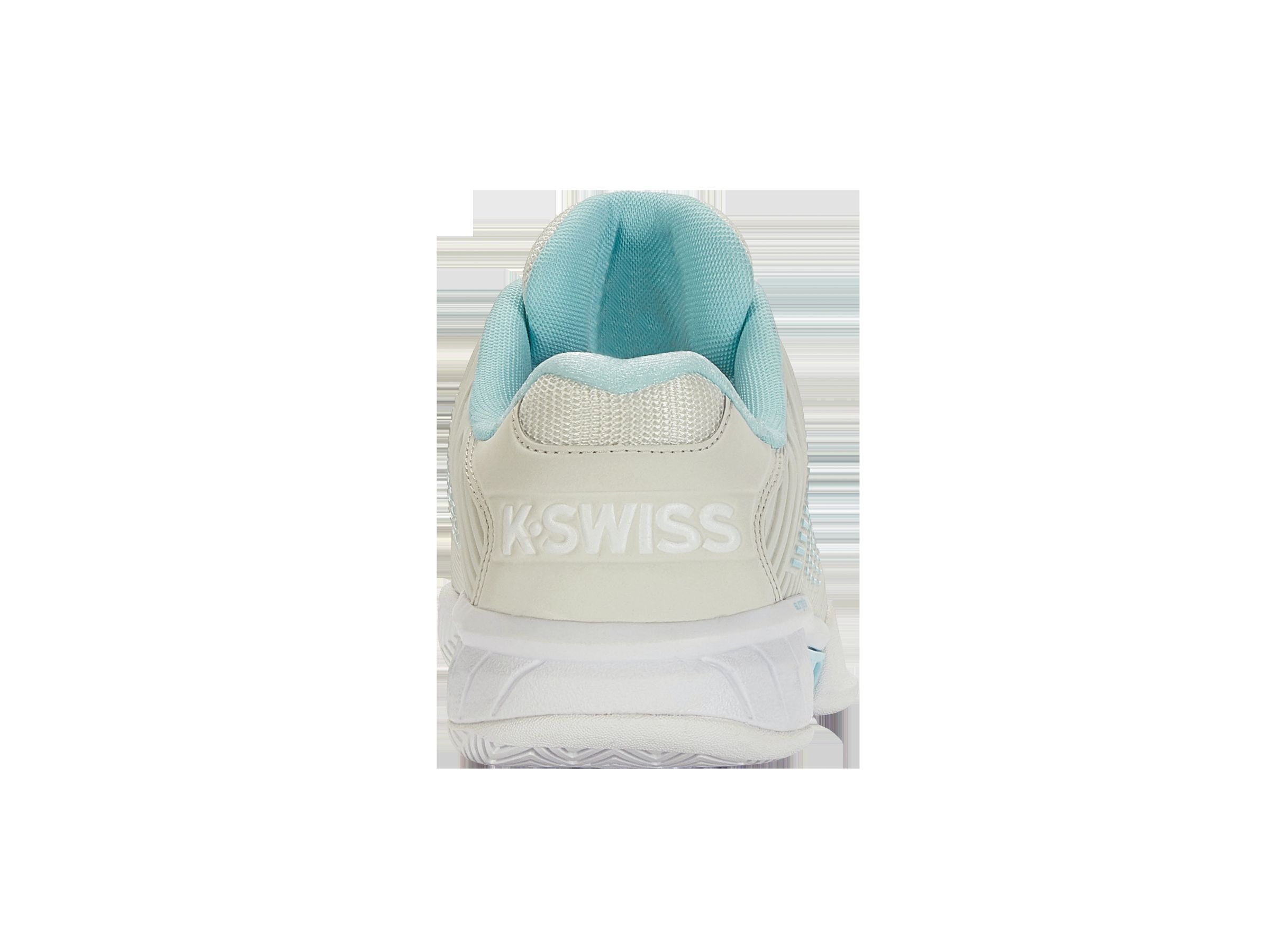 K96807XW-089 | Women's Hypercourt Express 2 Wide | Vaporous Gray/White/Blue Glow sold by K-Swiss product image thumbnail 4
