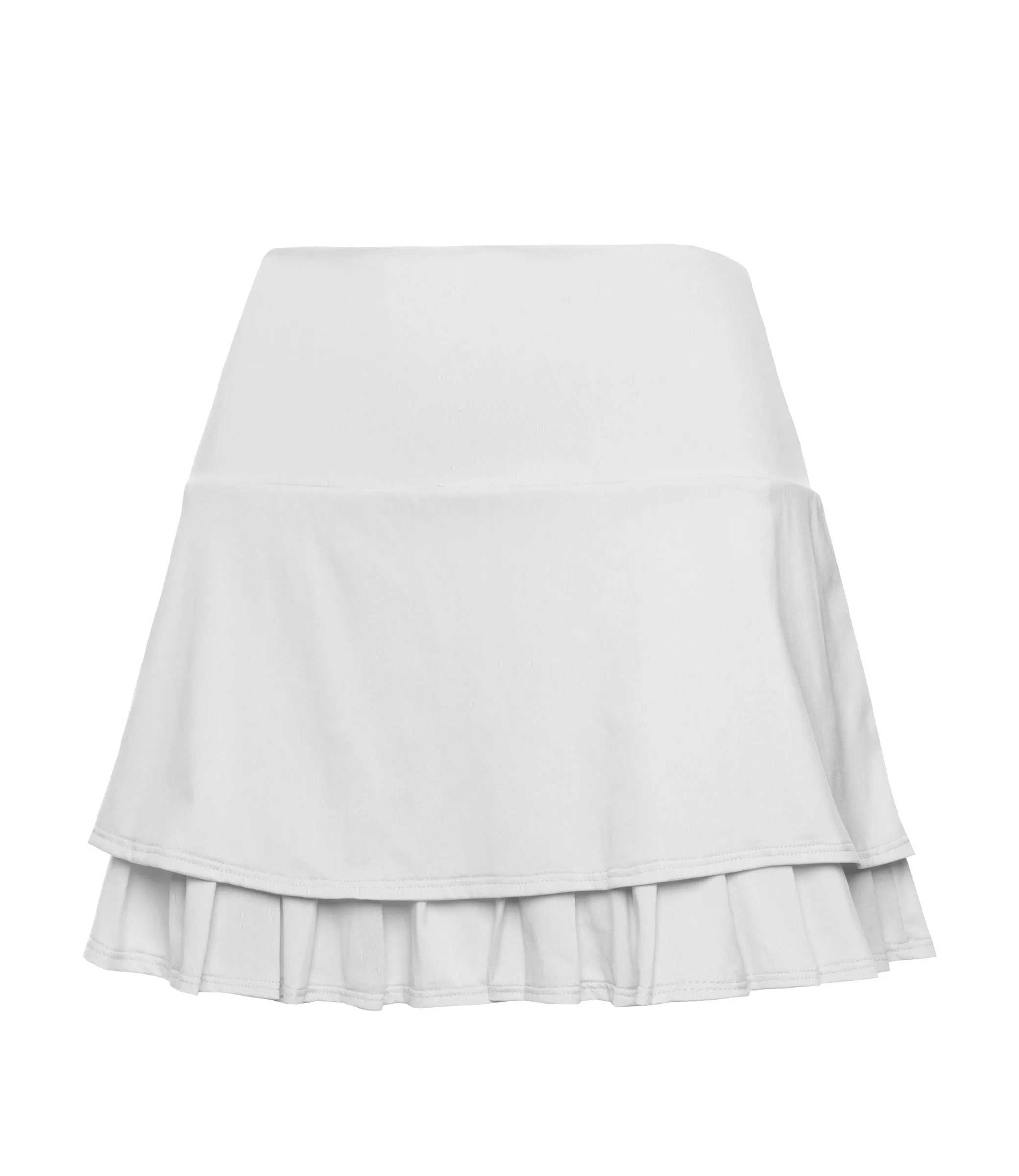 196042-100 | TIER PLEAT SKIRT-14" | WHITE sold by K-Swiss