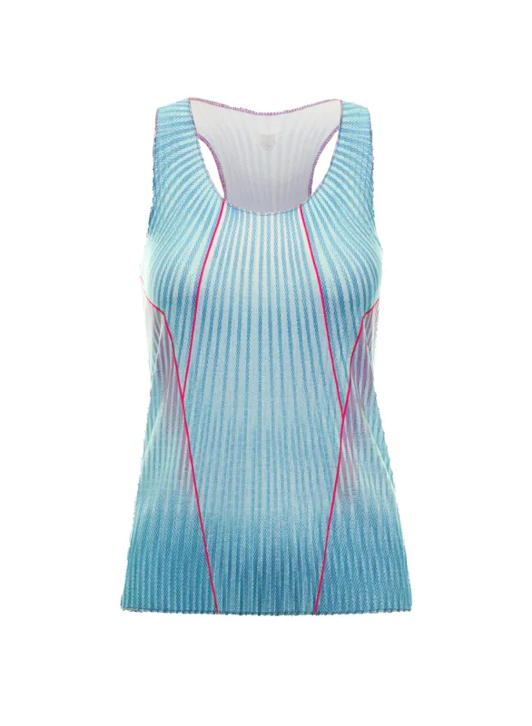 196053-462 | PLEATED V-NECK TANK | ANGEL sold by K-Swiss