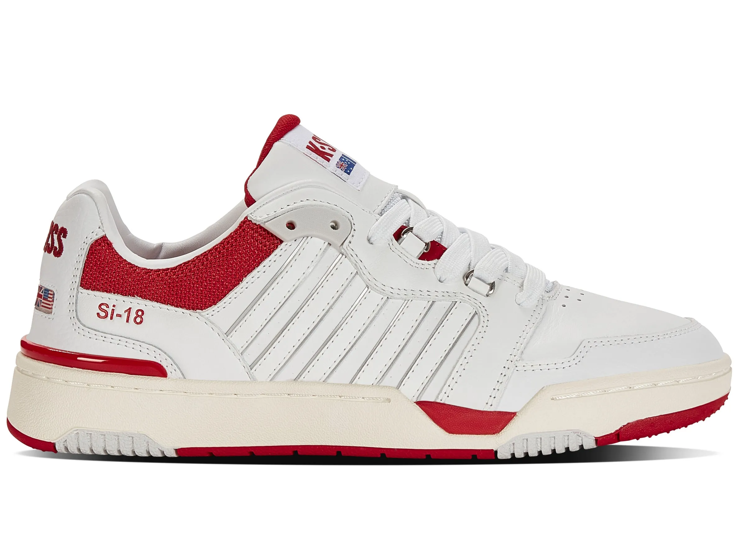 08531-119-M | SI-18 RIVAL | BRILLIANT WHITE/RED sold by K-Swiss