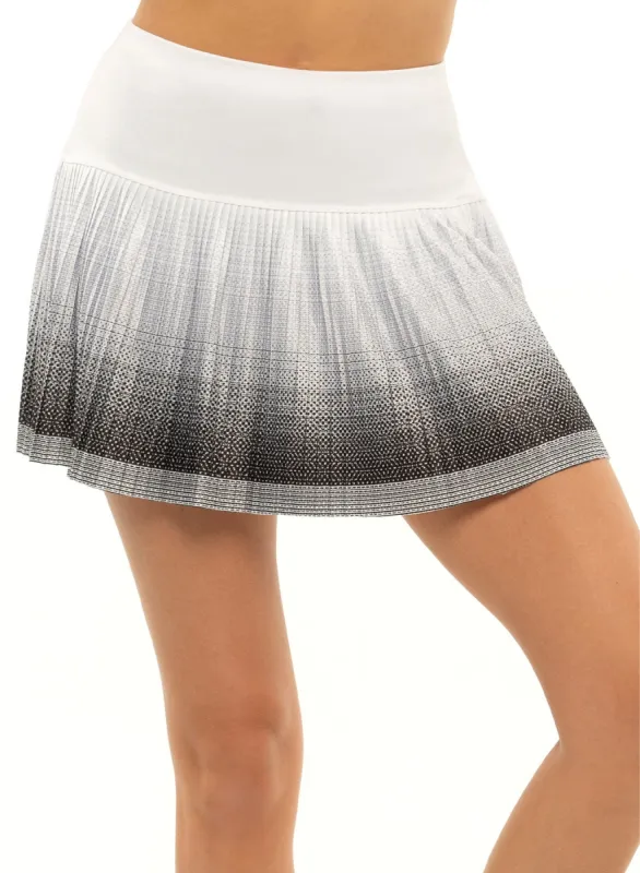 195752-008 | LONG BLACK OMBRE PLEATED SKIRT | LUCKY IN LOVE | BLACK sold by K-Swiss