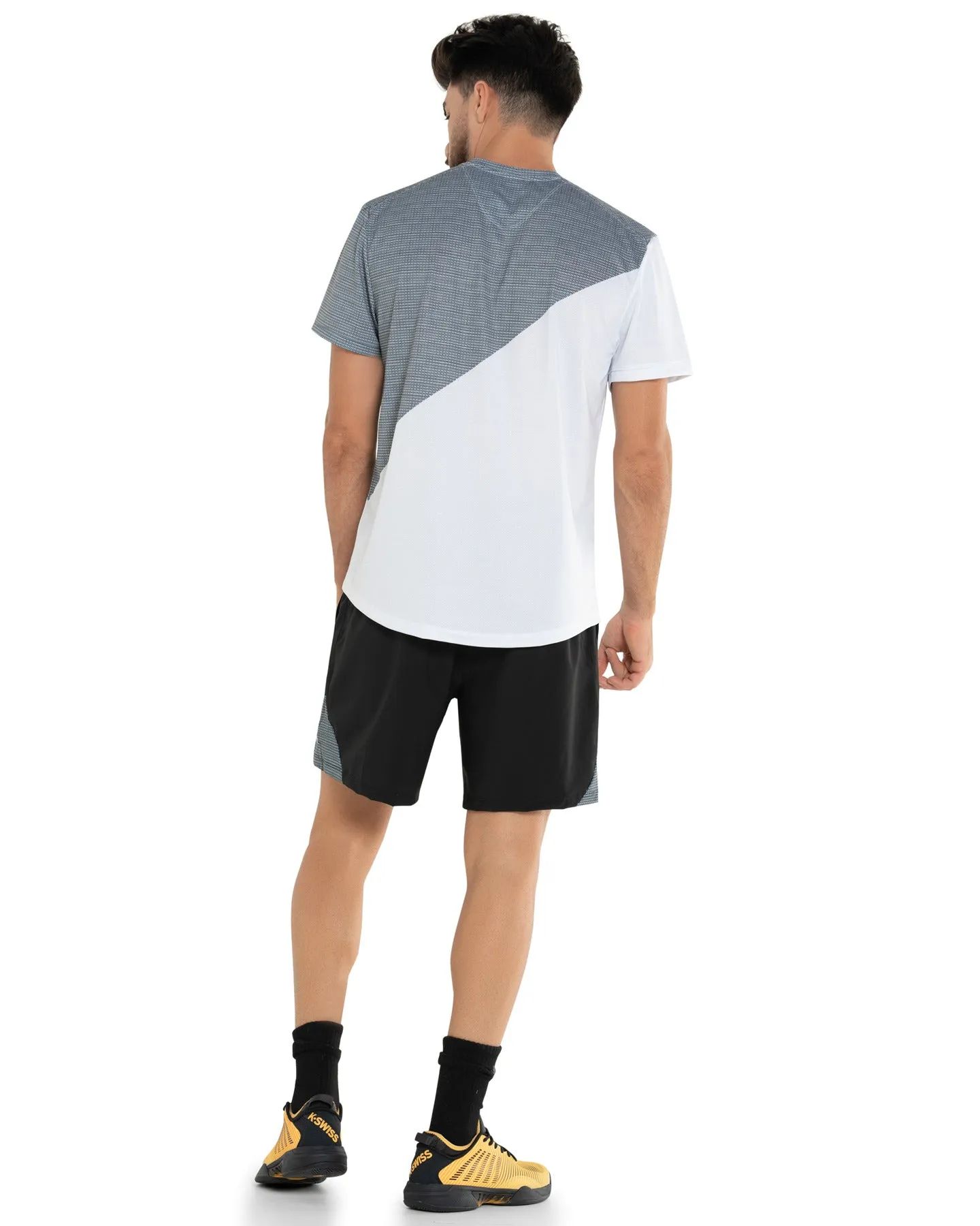 107725-020 | COLOR BLOCK S/S T-SHIRT | GRAY sold by K-Swiss product image thumbnail 3