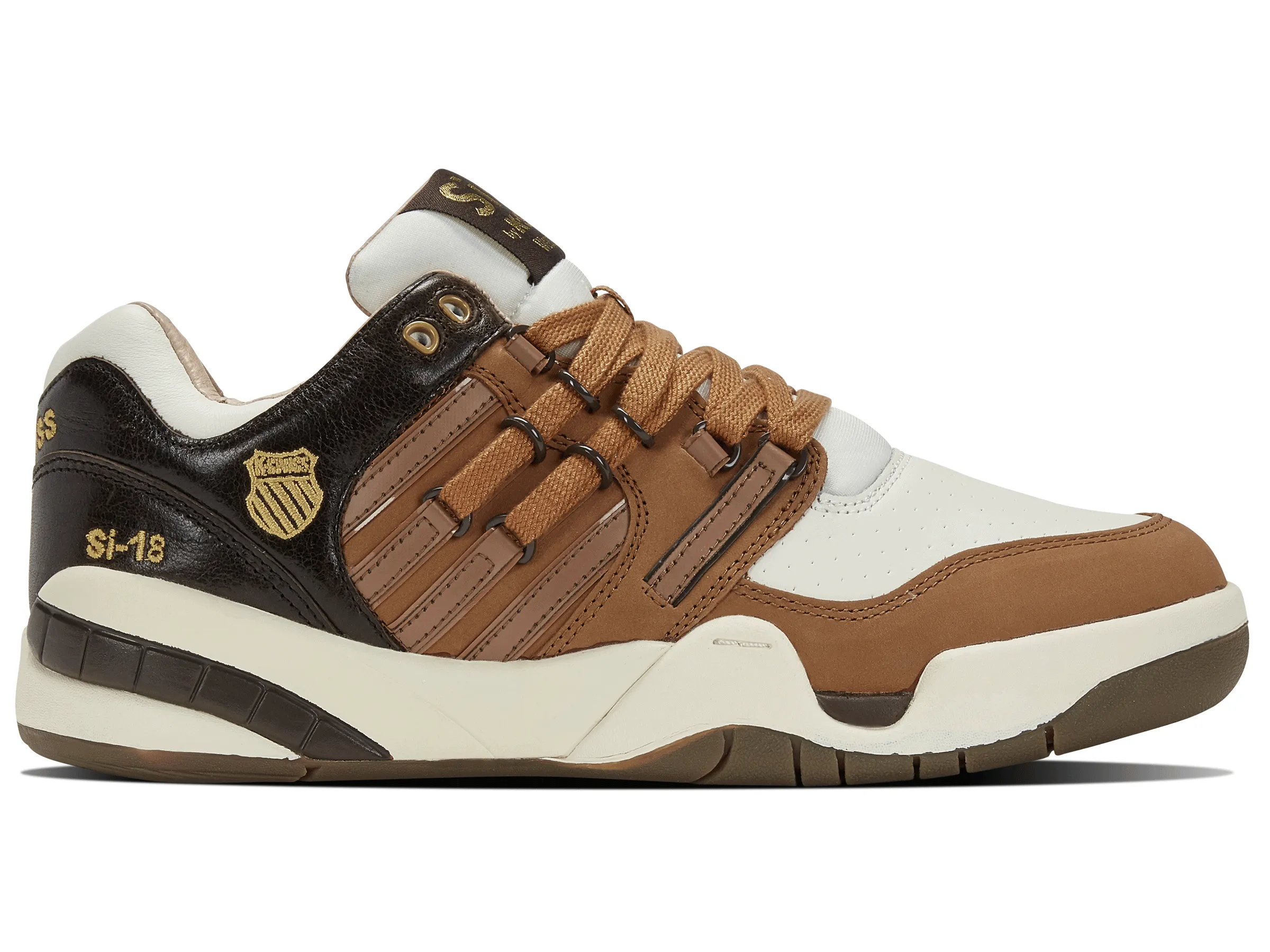 07397-220-M | SI-18 PREMIER | BROWN SUGAR/JAVA/SNOW WHITE sold by K-Swiss