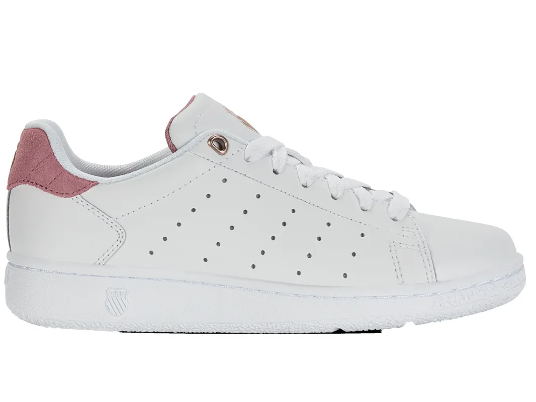 98505-169-M | CLASSIC PF | WHITE/FOXGLOVE/ROSE GOLD sold by K-Swiss