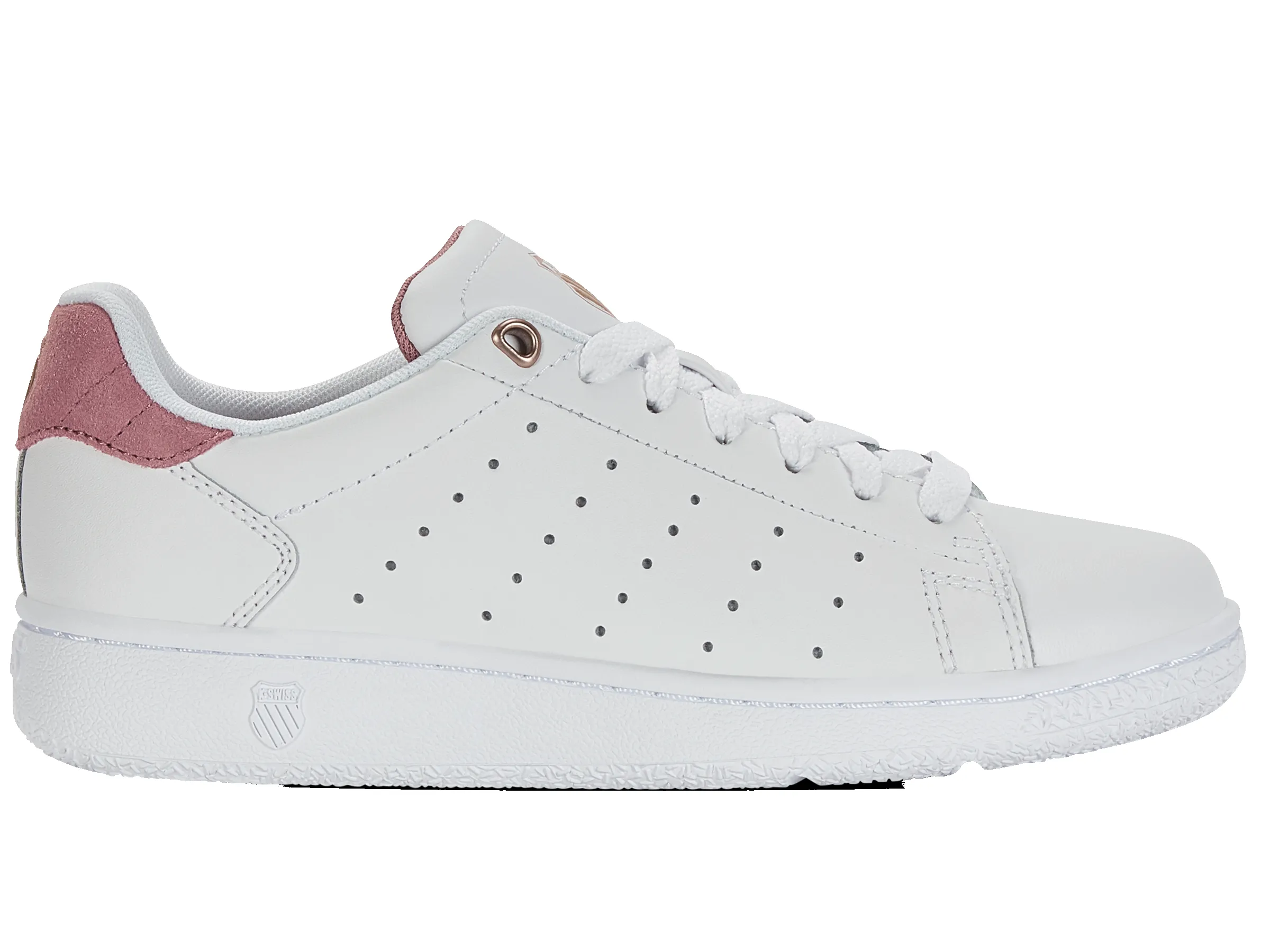 98505-169-M | CLASSIC PF | WHITE/FOXGLOVE/ROSE GOLD sold by K-Swiss
