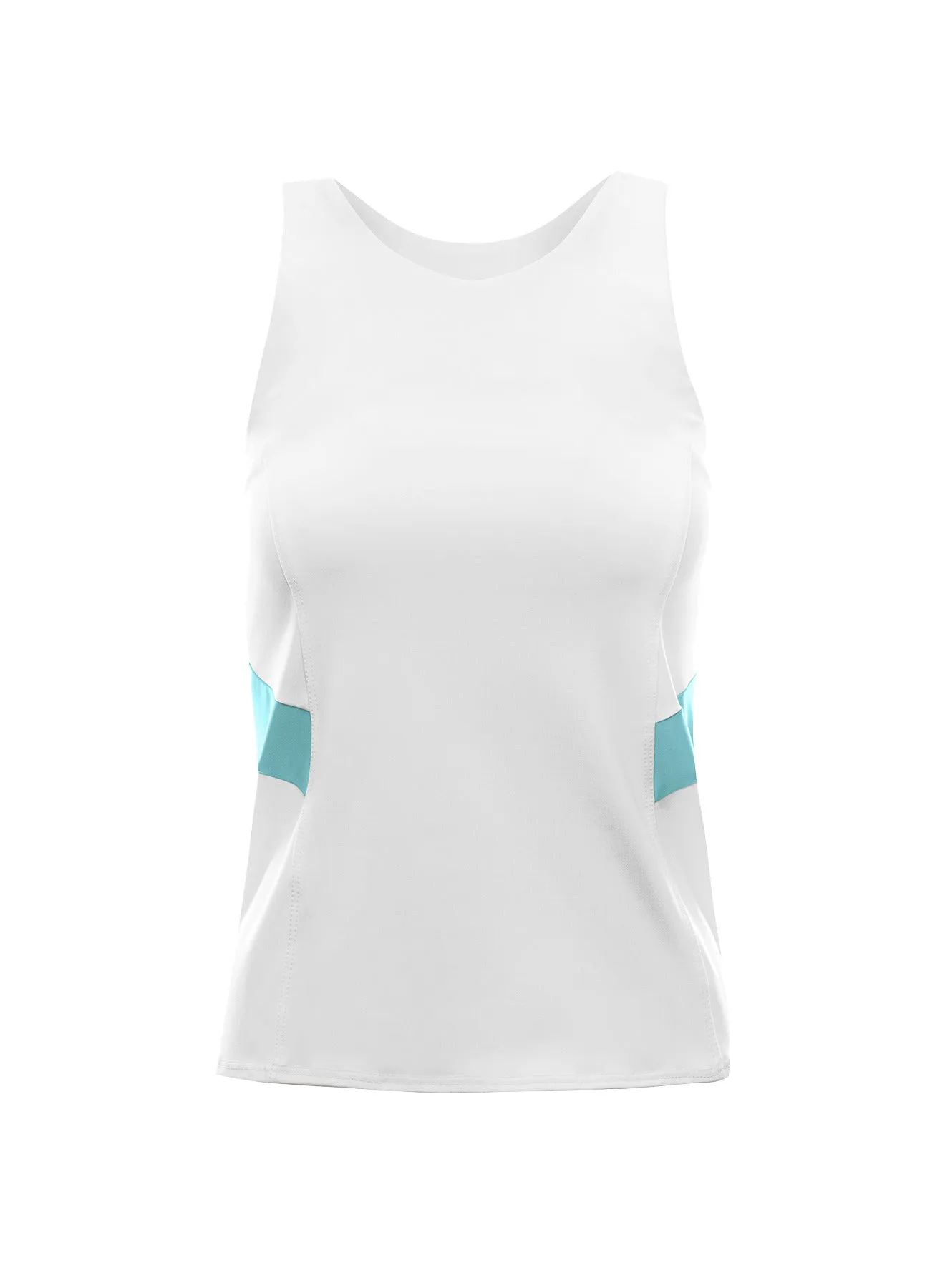 197223-182 | COLORBLOCK TANK | WHITE/ANGEL sold by K-Swiss