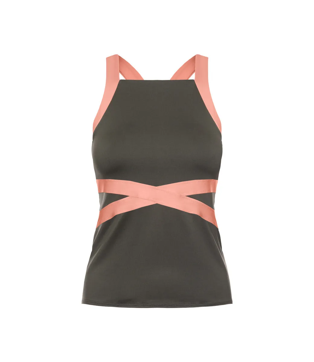 196055-025 | CRISS-CROSS TANK | ASPHALT sold by K-Swiss