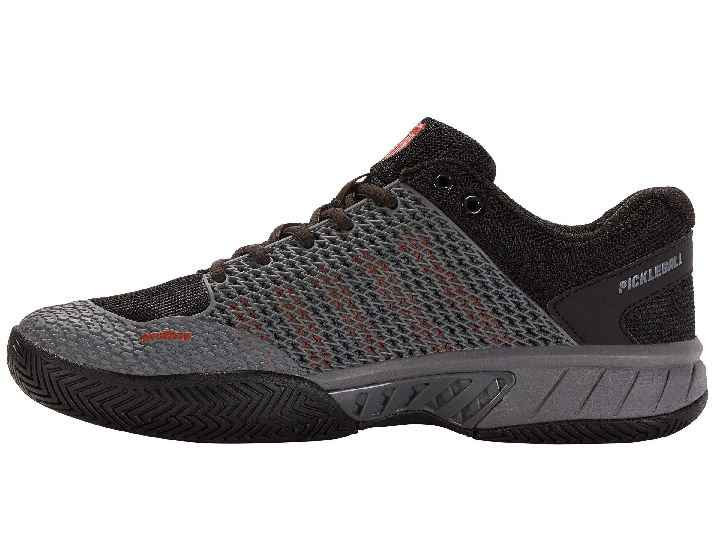 06563-052-M | EXPRESS LIGHT PICKLEBALL | STEEL GRAY/JET BLACK/SPICY ORANGE sold by K-Swiss product image thumbnail 5
