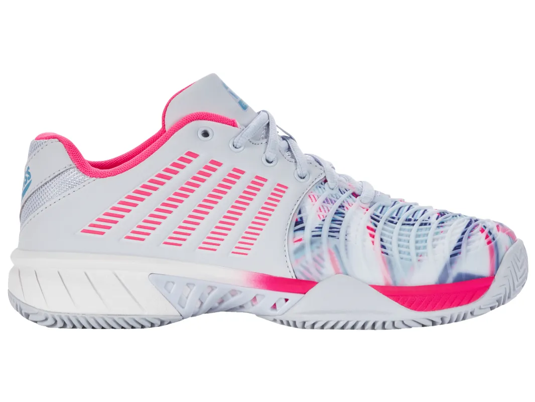 98900-026-M | EXPRESS LIGHT 3 PADEL | ARCTIC ICE/WHITE/NEON PINK sold by K-Swiss
