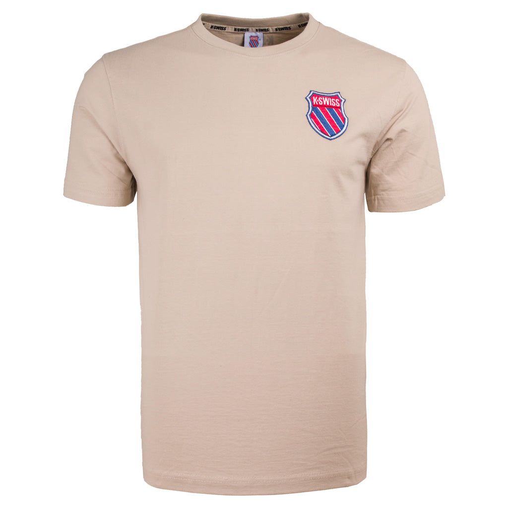 KSM183TE02 | Men's My Swiss Tee | Desert Sand - Final Sale sold by K-Swiss